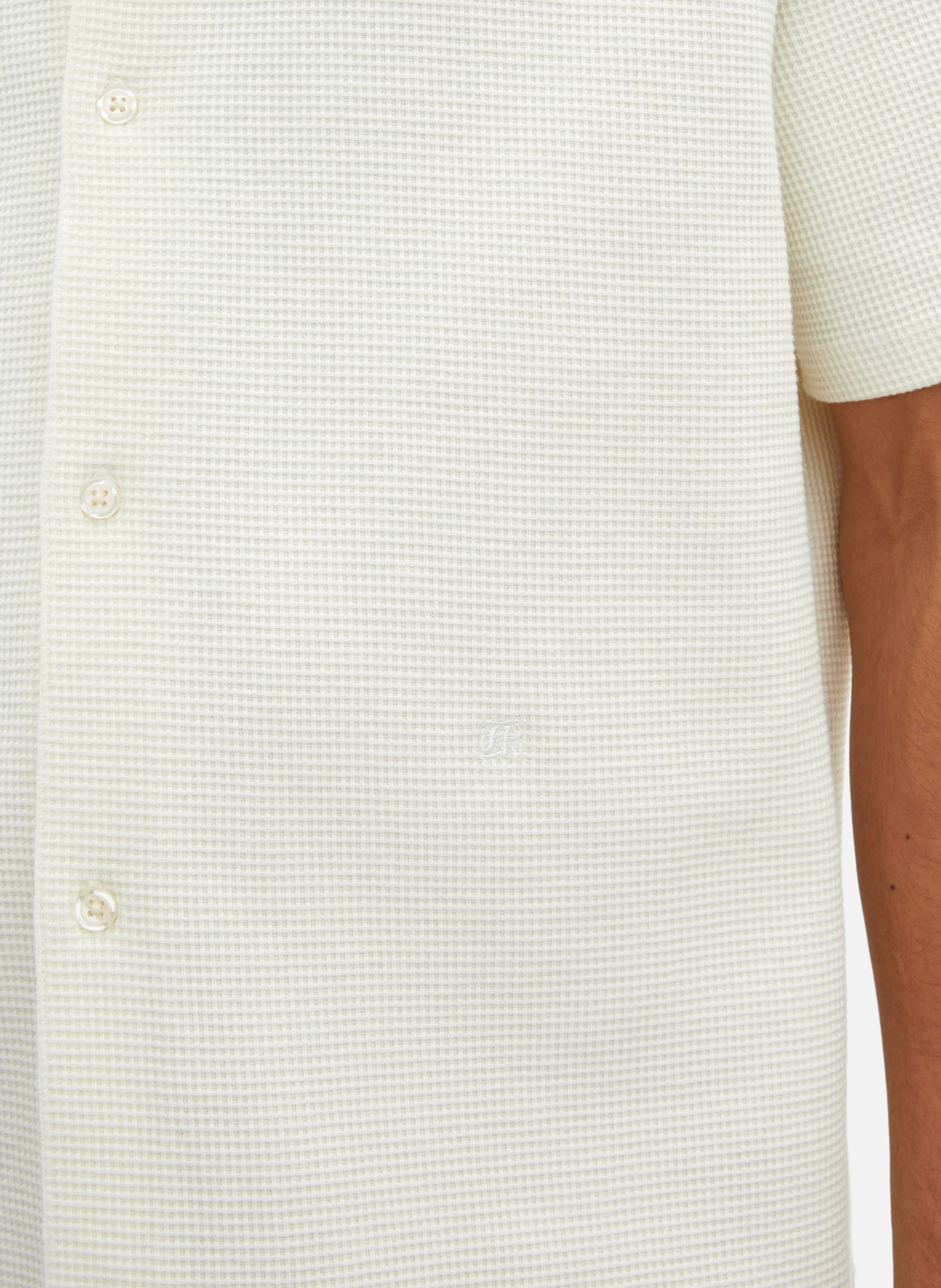 Short-sleeved honeycomb shirt THE KOOPLES Beige