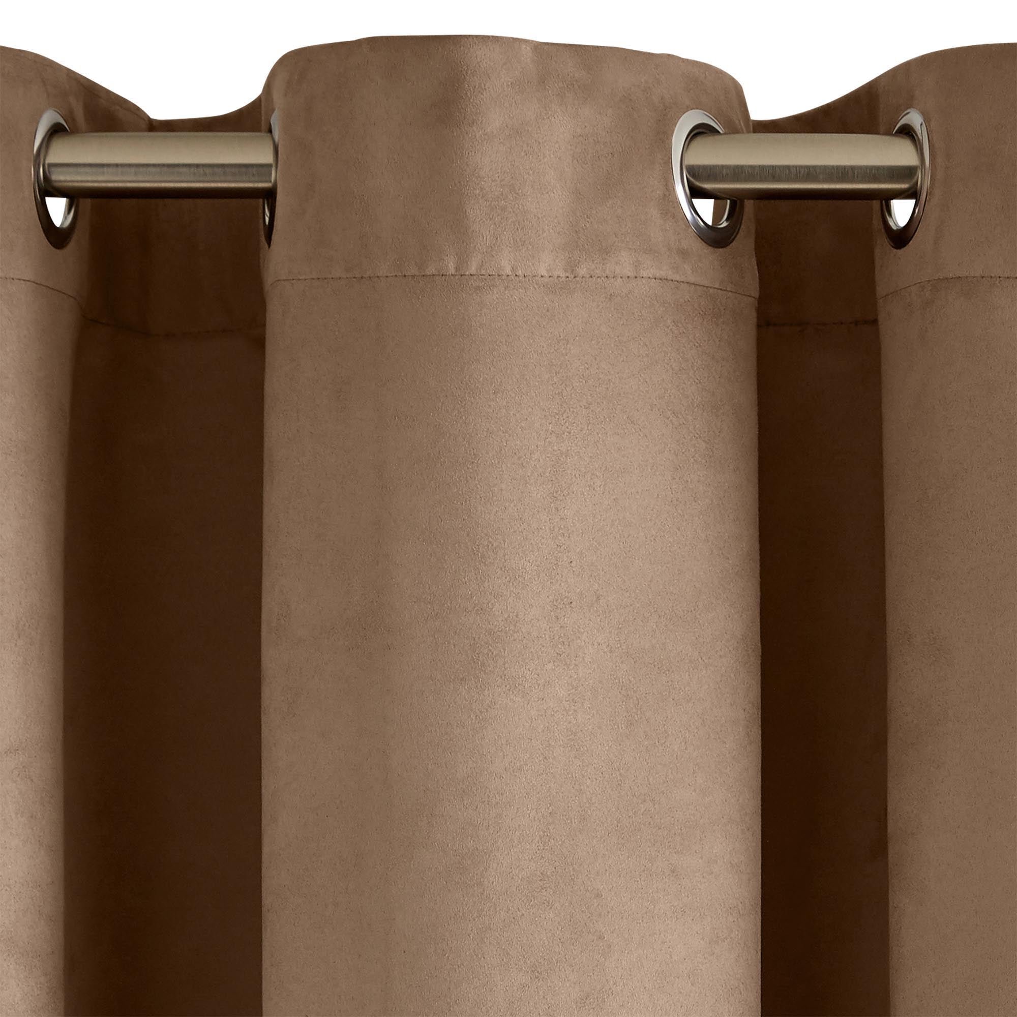 Curtain with eyelets MADURA Brown