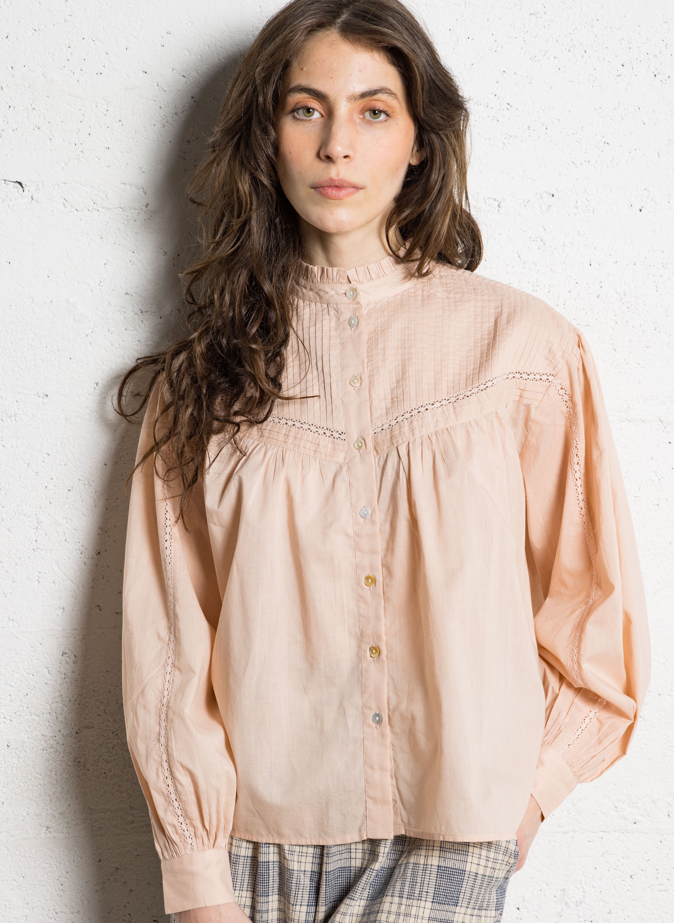 Victorian collar cotton blouse HOD PARIS