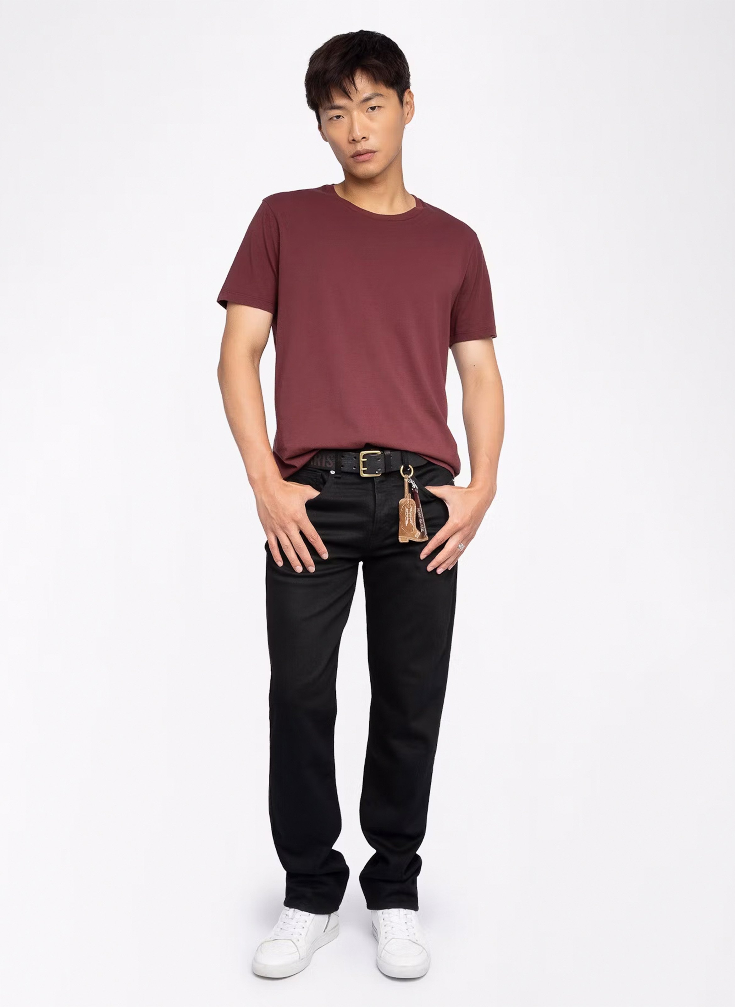 Tee-shirt col rond en coton ZADIG&amp;VOLTAIRE Violet