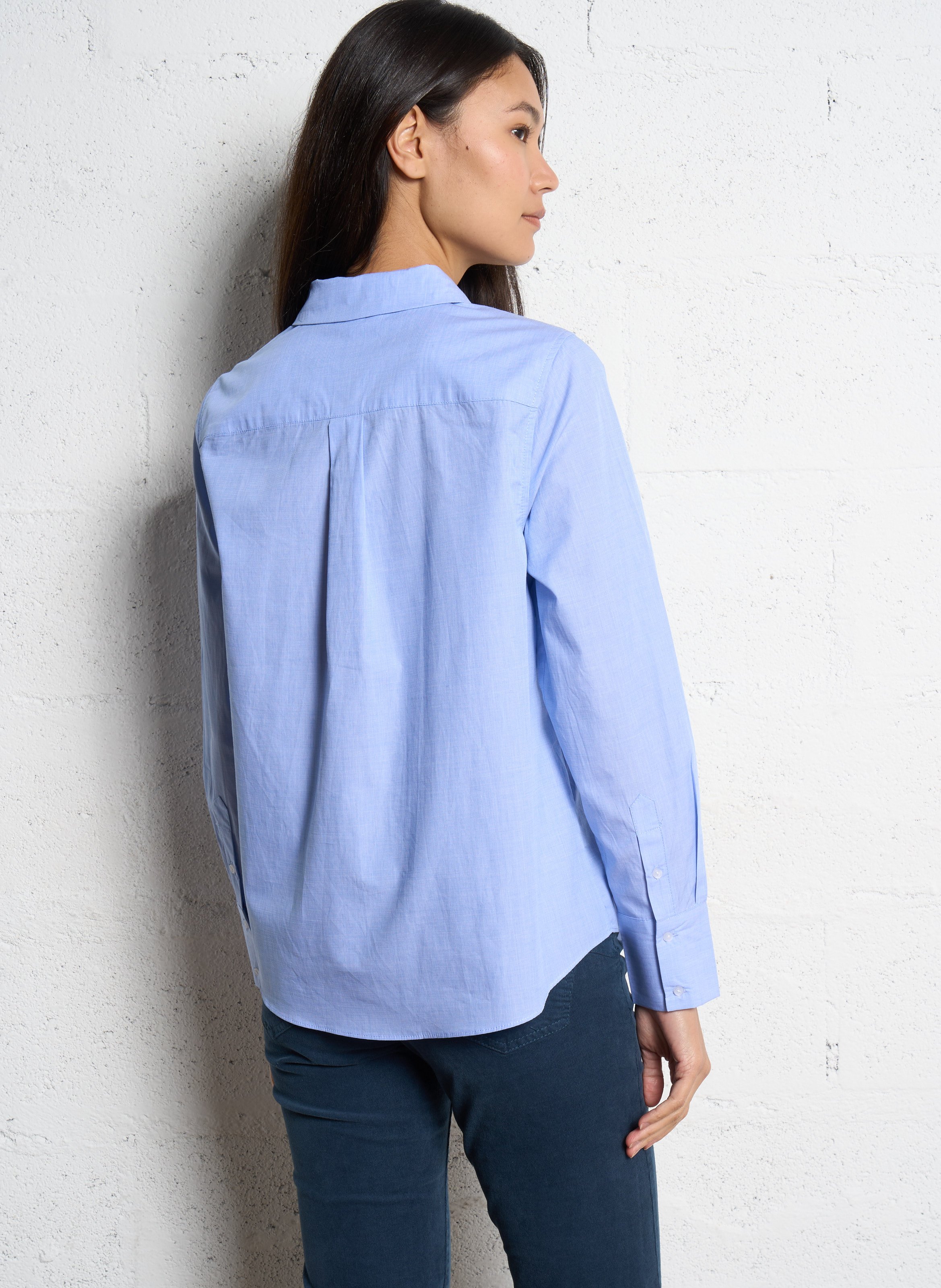 Blouse met klassieke kraag SUD EXPRESS Blauw
