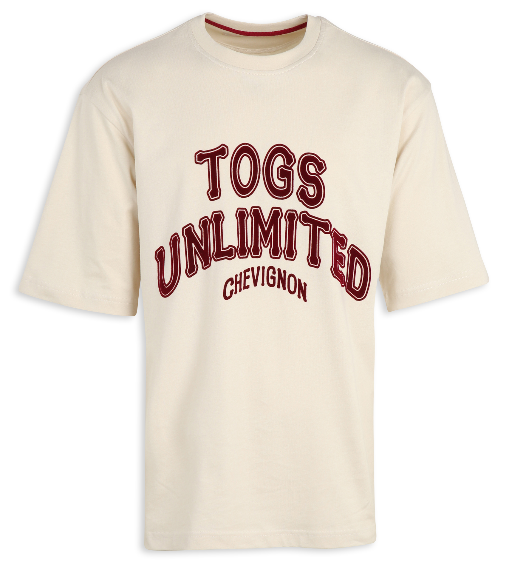 Straight-cut embroidered organic cotton T-shirt with round neck CHEVIGNON White