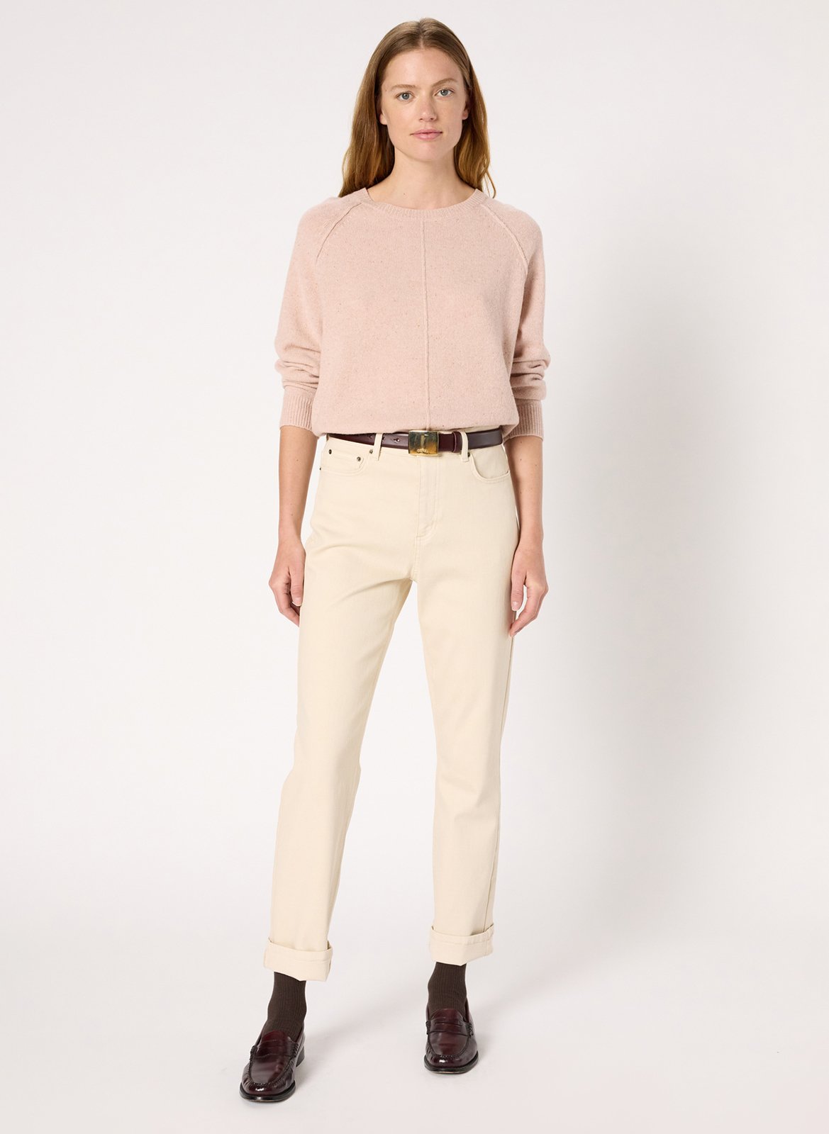 Pull col rond en laine GERARD DAREL Rouge