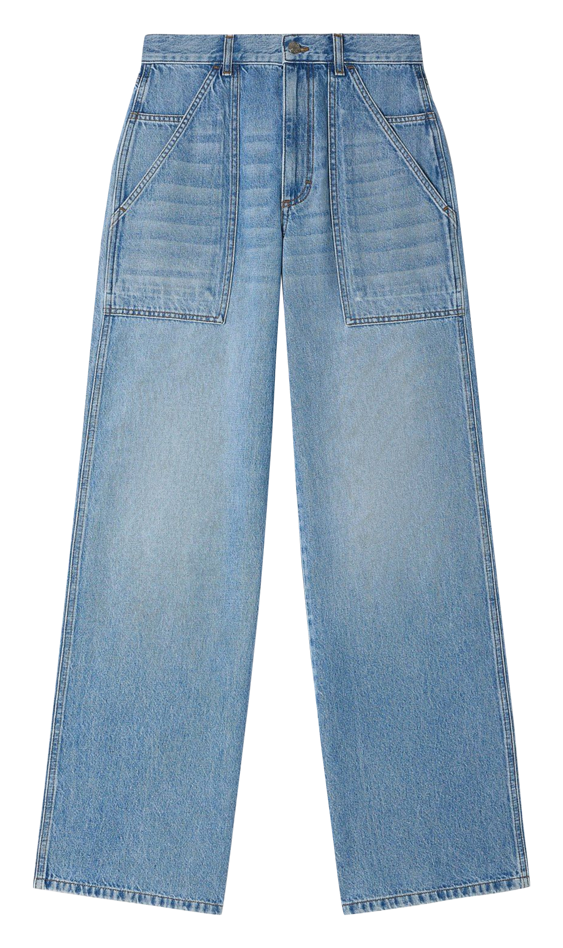 Jean large délavé SANDRO Bleu