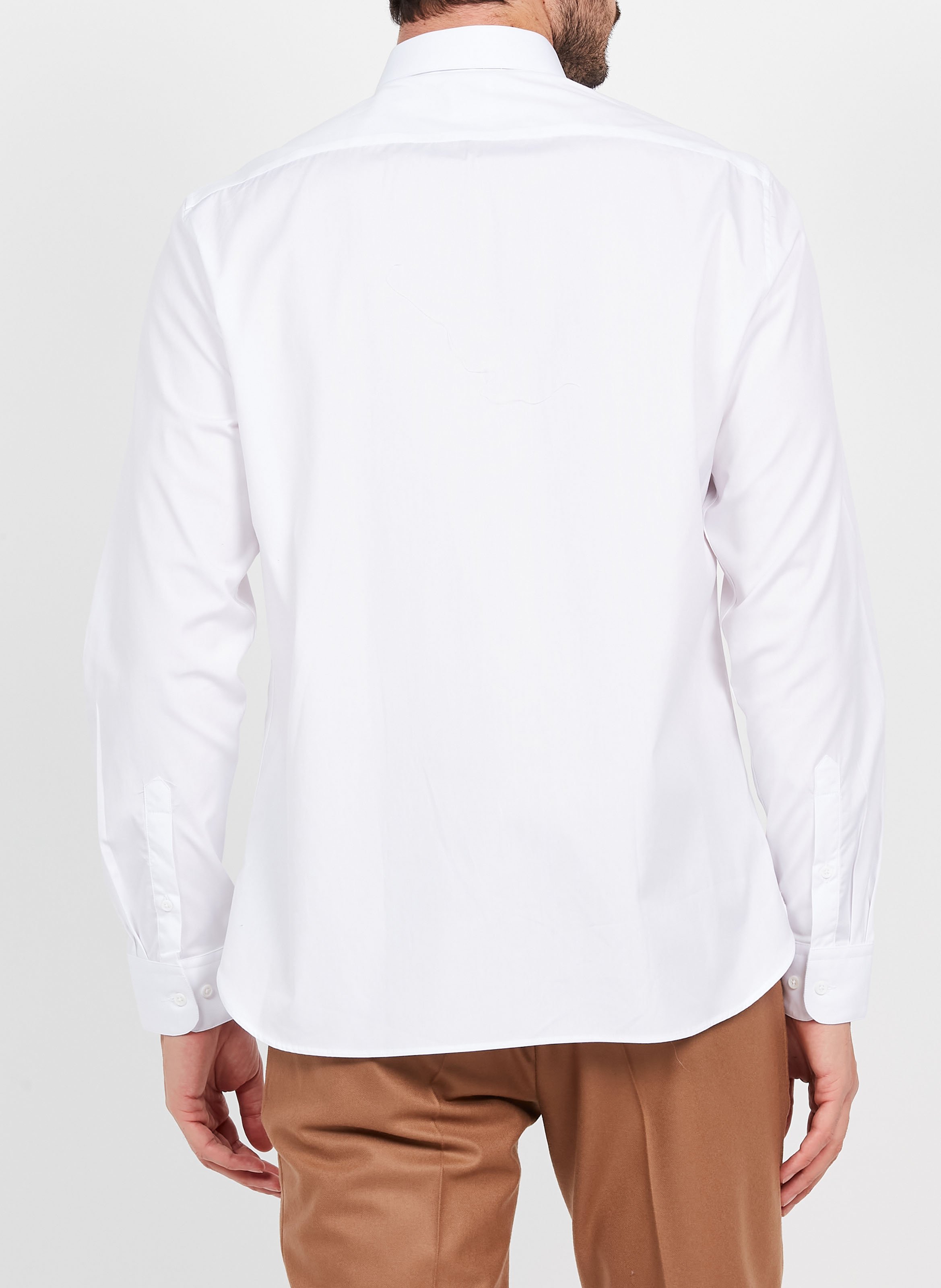 Regular-fit cotton shirt with classic collar ATELIER PRIVE White