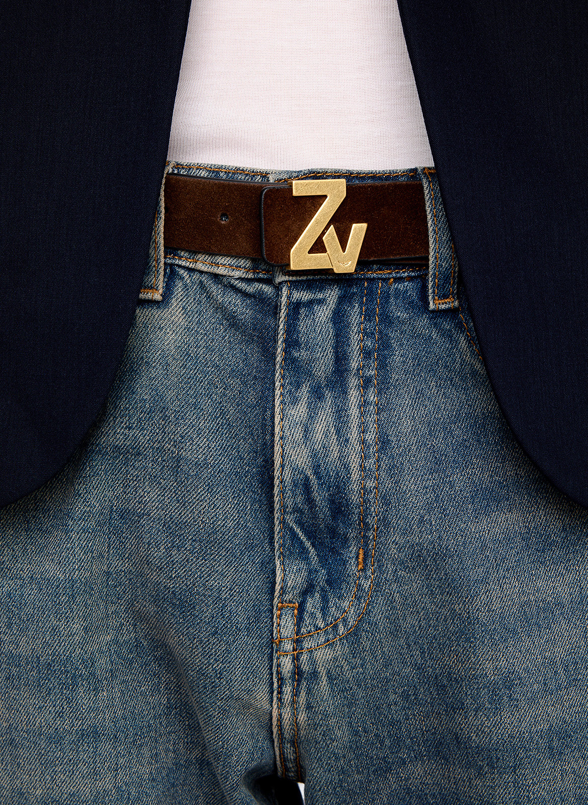 Ceinture en cuir ZADIG&VOLTAIRE Marron