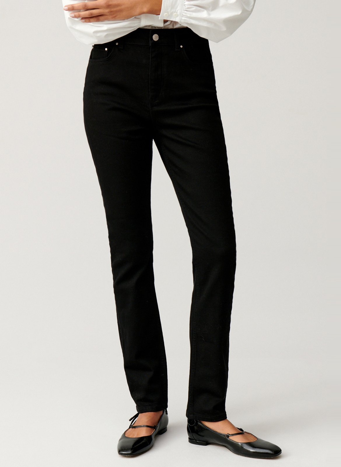 Jean slim fit taille haute CLAUDIE PIERLOT Noir