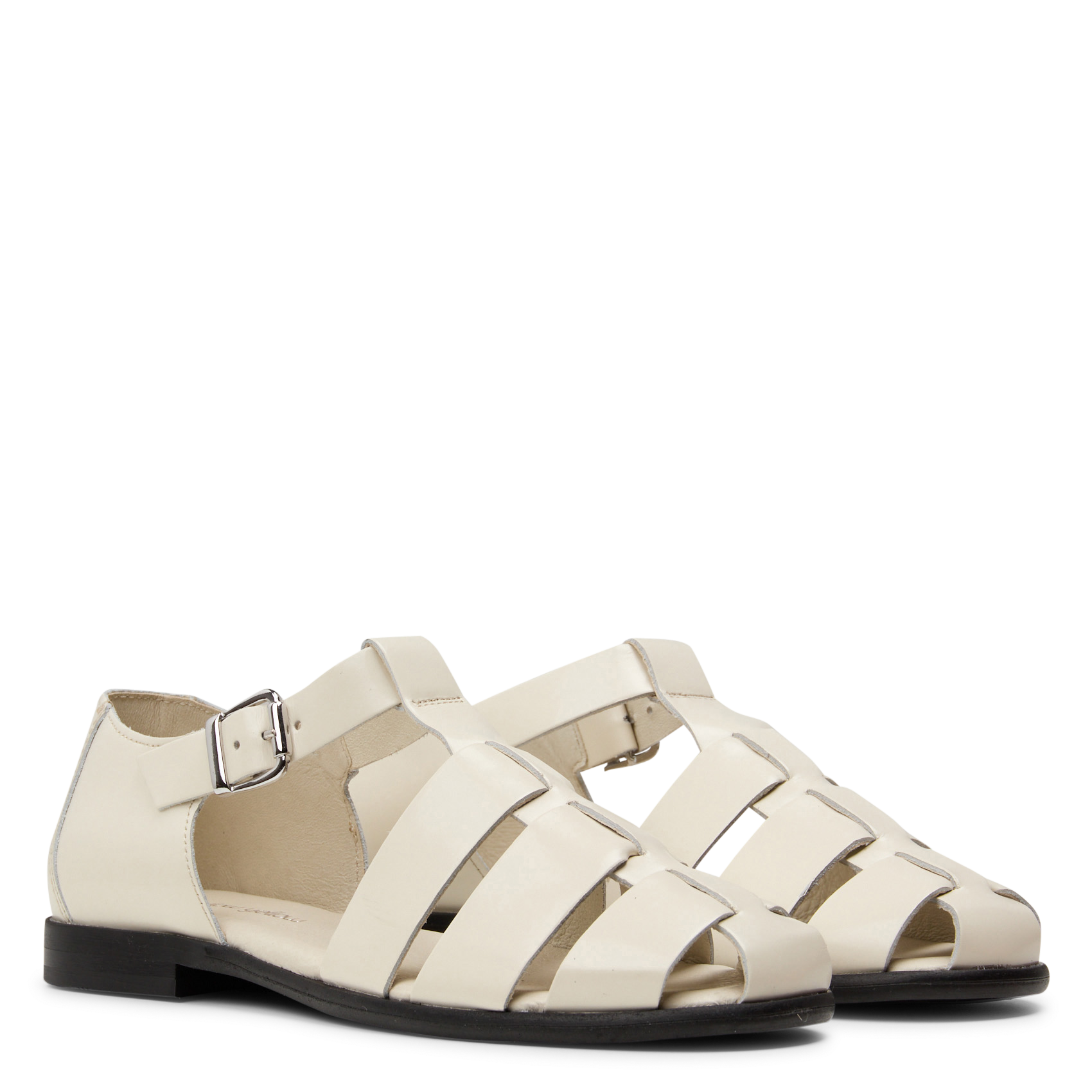 Flat patent leather sandals MELLOW YELLOW Beige