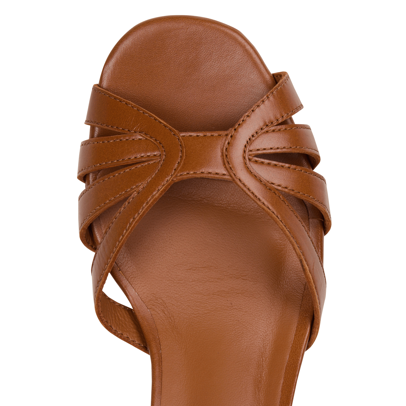 Flache Leder-Mules MAISON TOUFET Braun