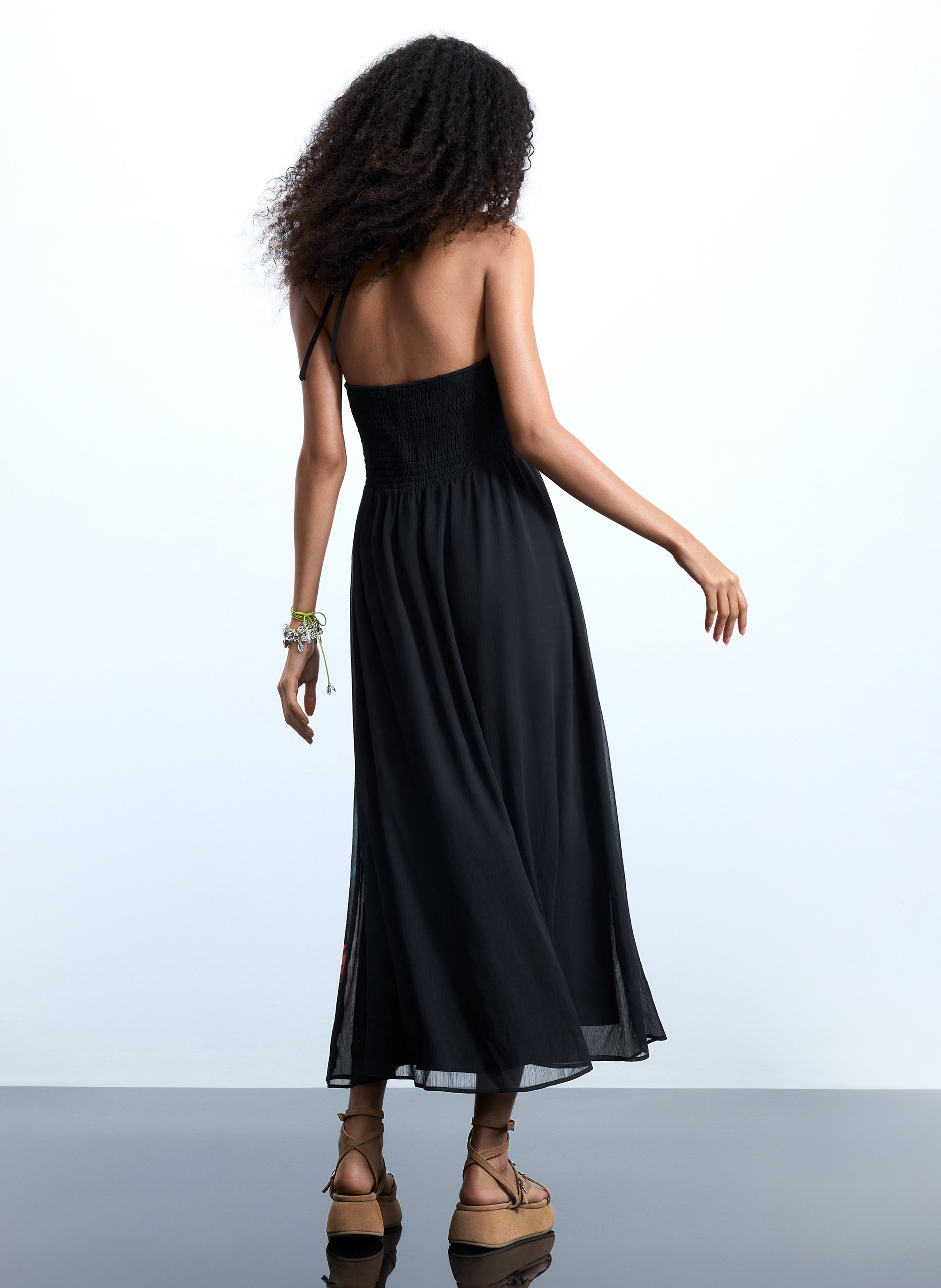 Robe longue dos nu DESIGUAL Noir