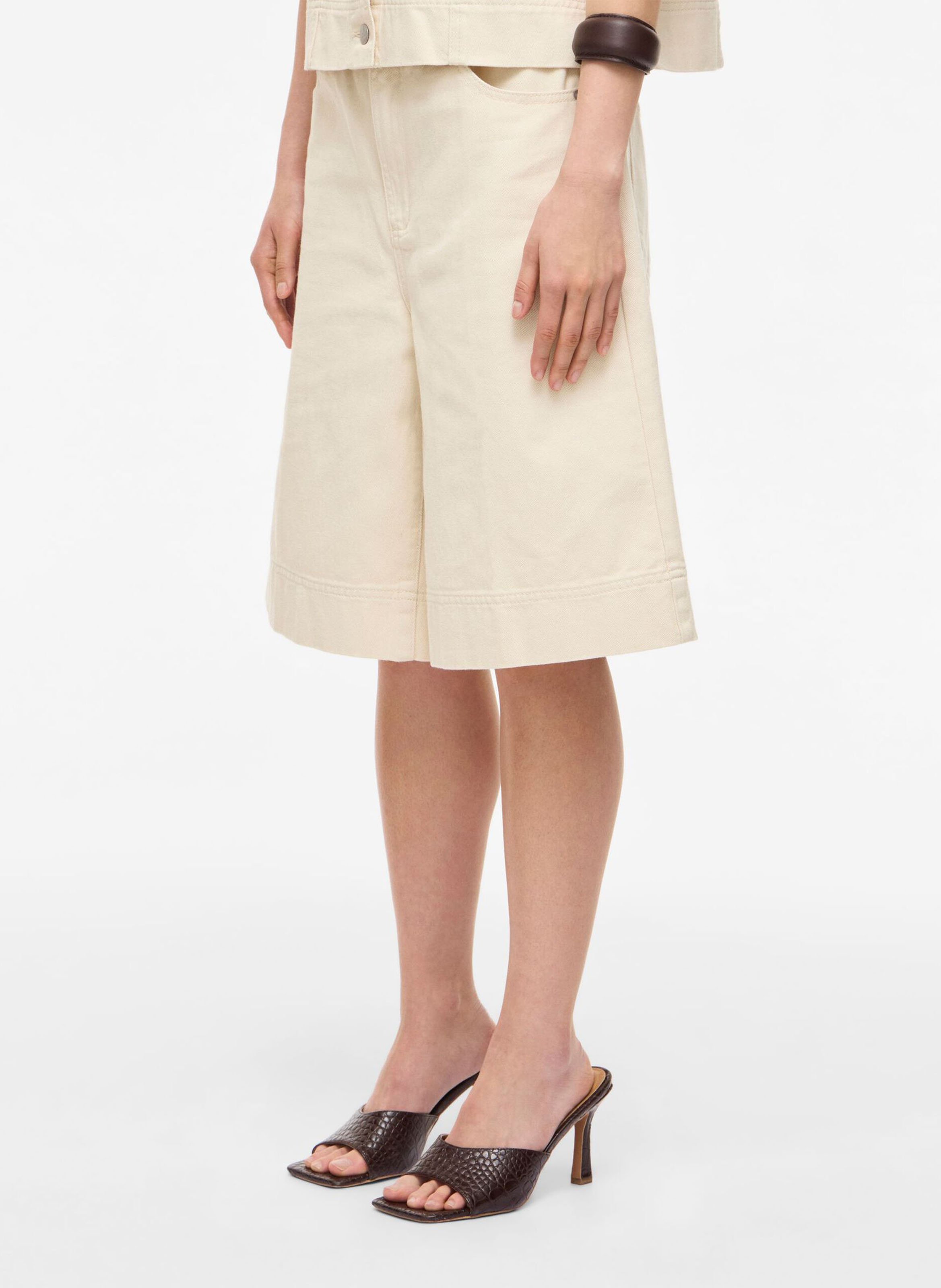 Bermuda droit en coton ROUGE EDIT Beige