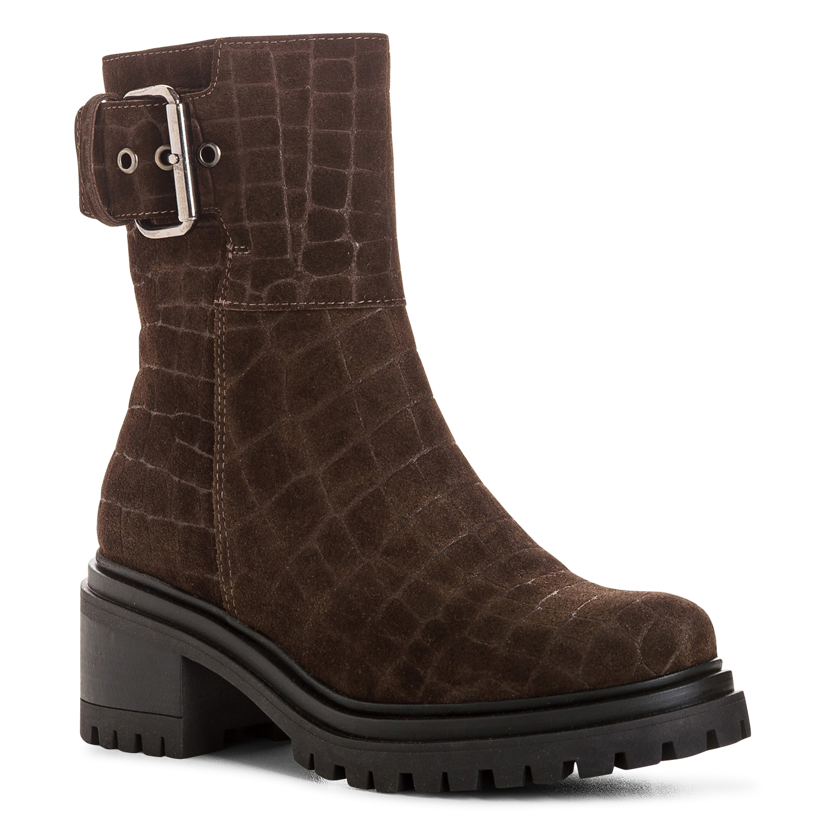 Bottines en cuir REQINS Marron