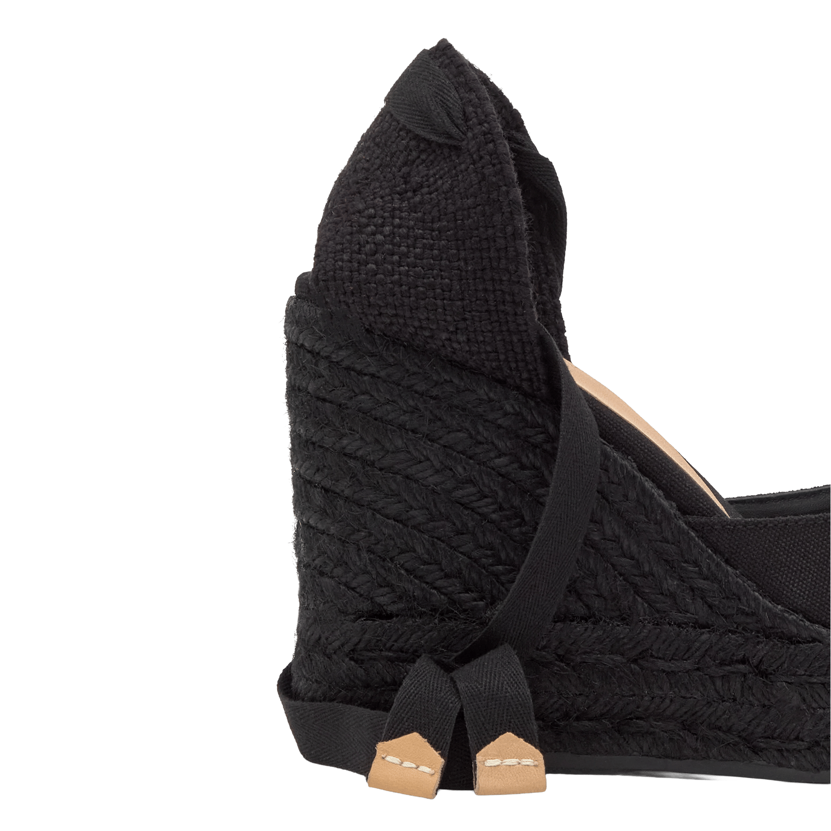 Espadrilles compensées unies CASTANER Noir