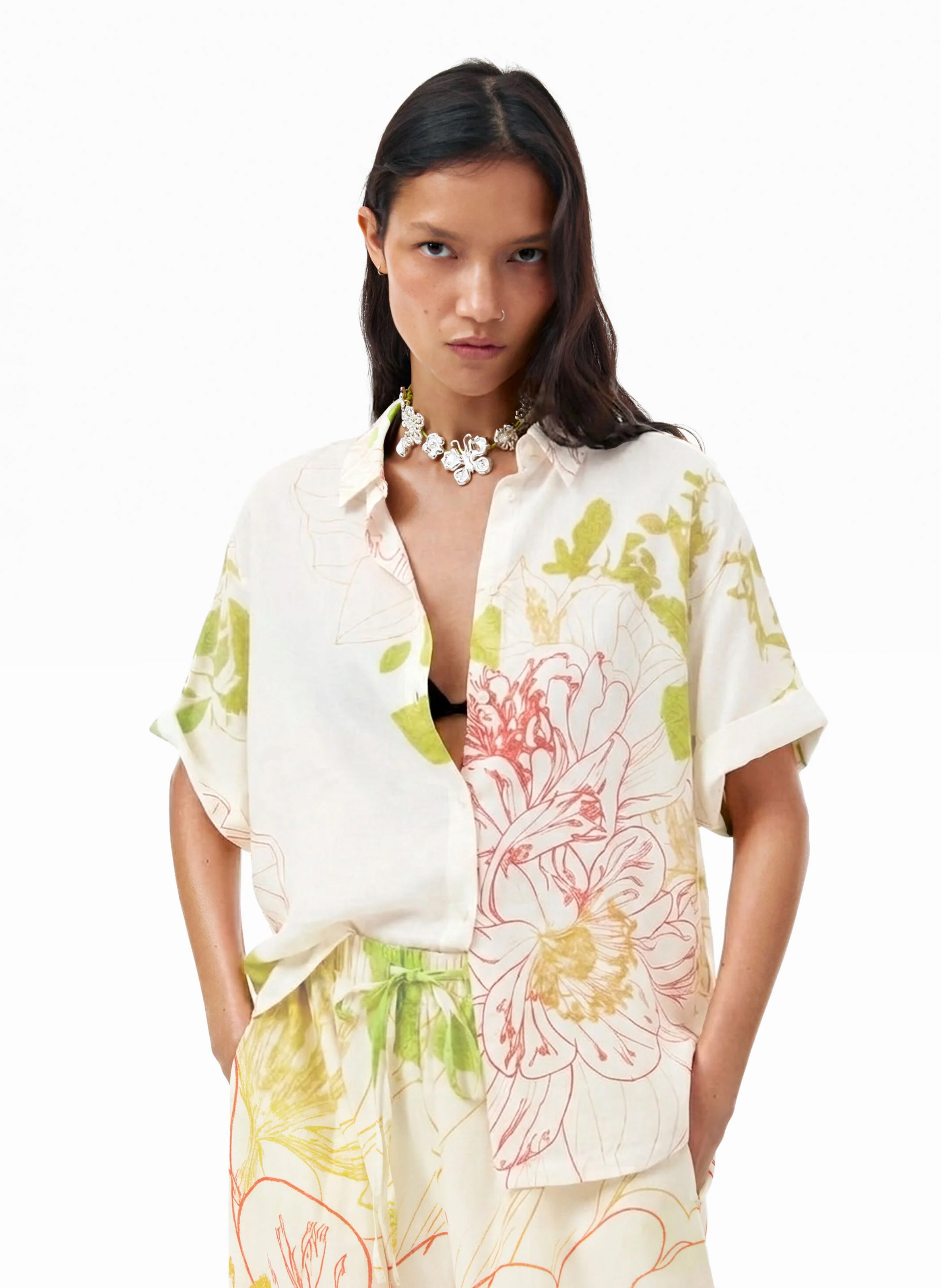 Chemise à imprimée DESIGUAL Blanc