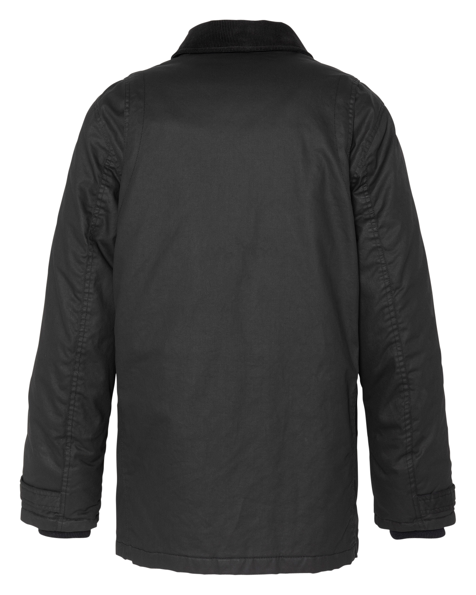Straight cotton coat with a classic collar SCHOTT Black