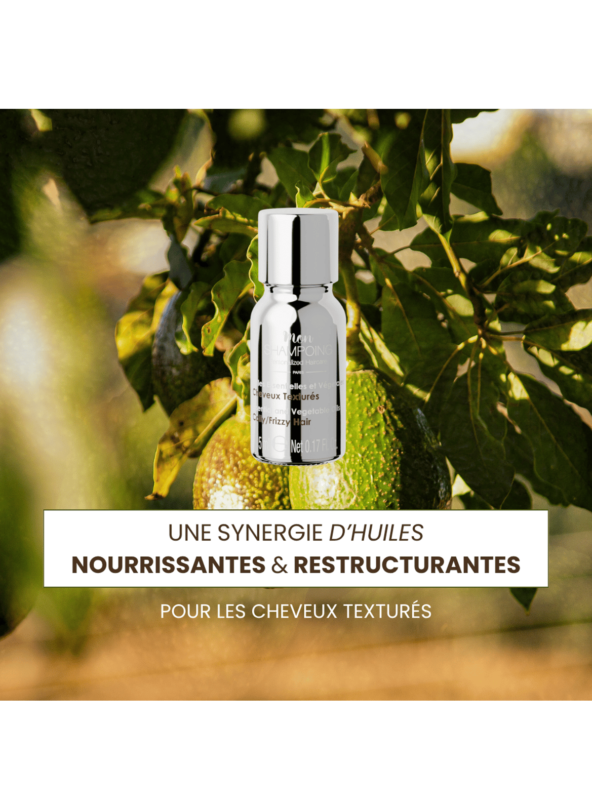 Coily/Frizzy Hair Booster with Essential and Vegetable Oils MON SHAMPOING No color