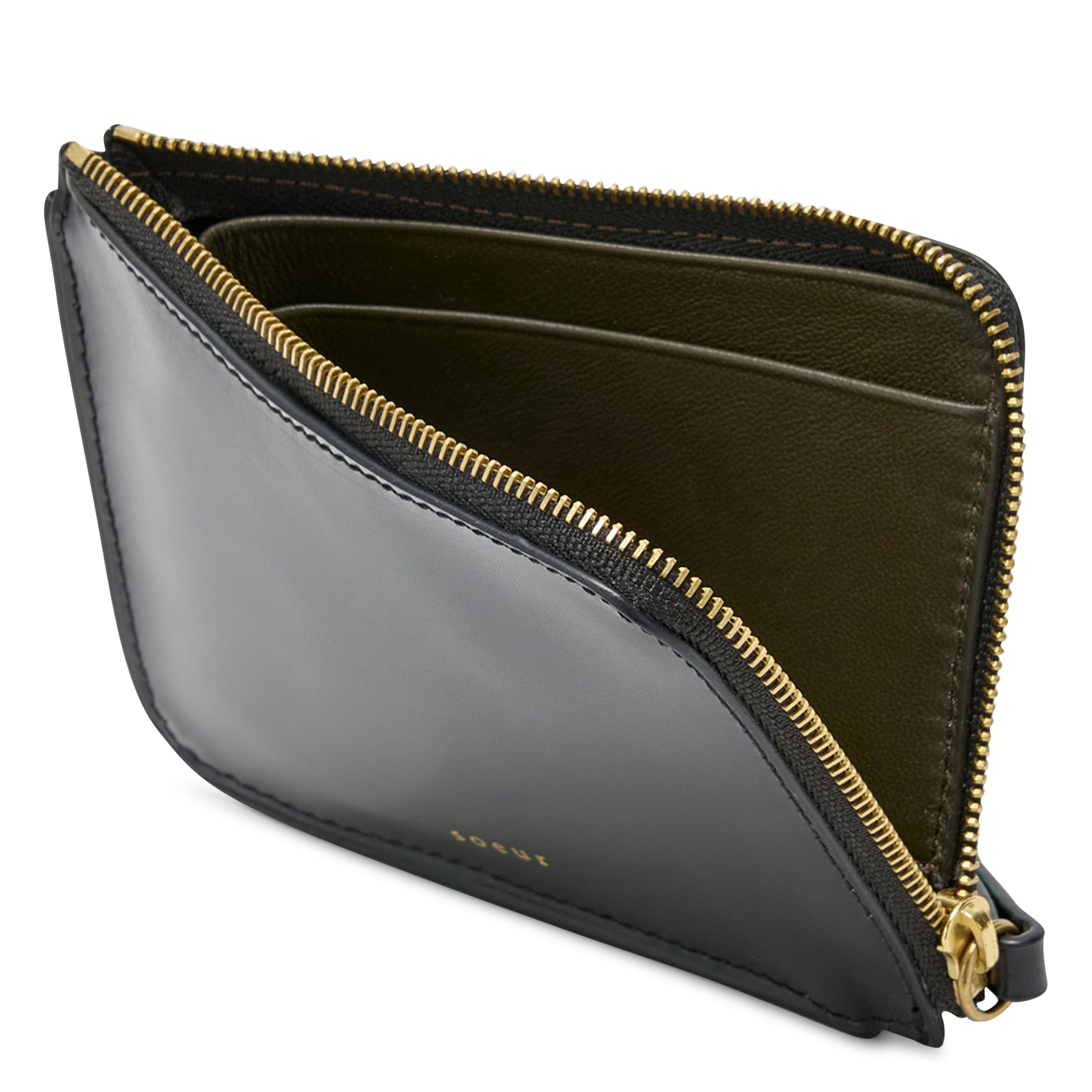 Leder-Portemonnaie SOEUR Schwarz