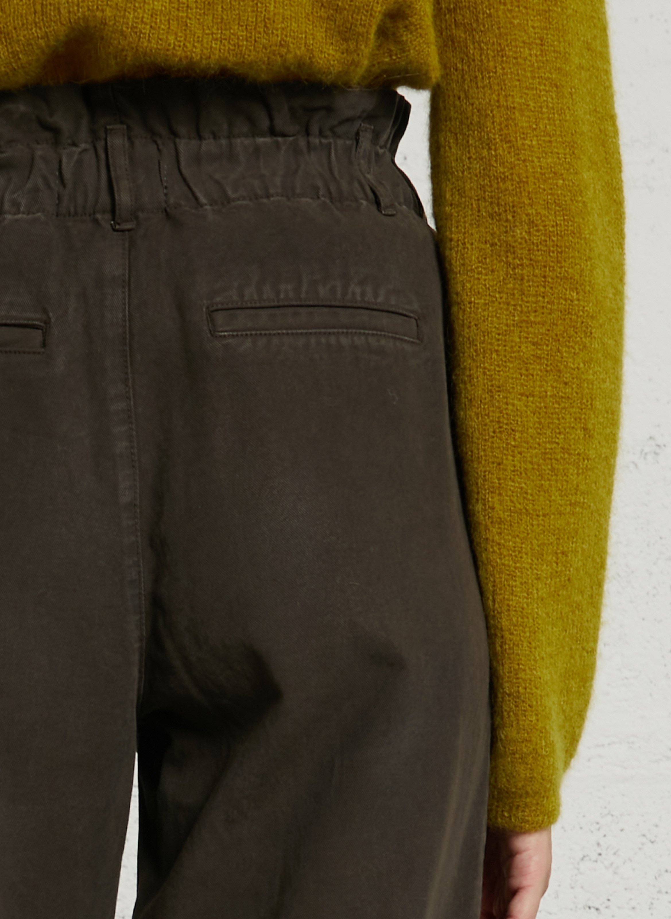 High-waisted carrot pants DES PETITS HAUTS Green