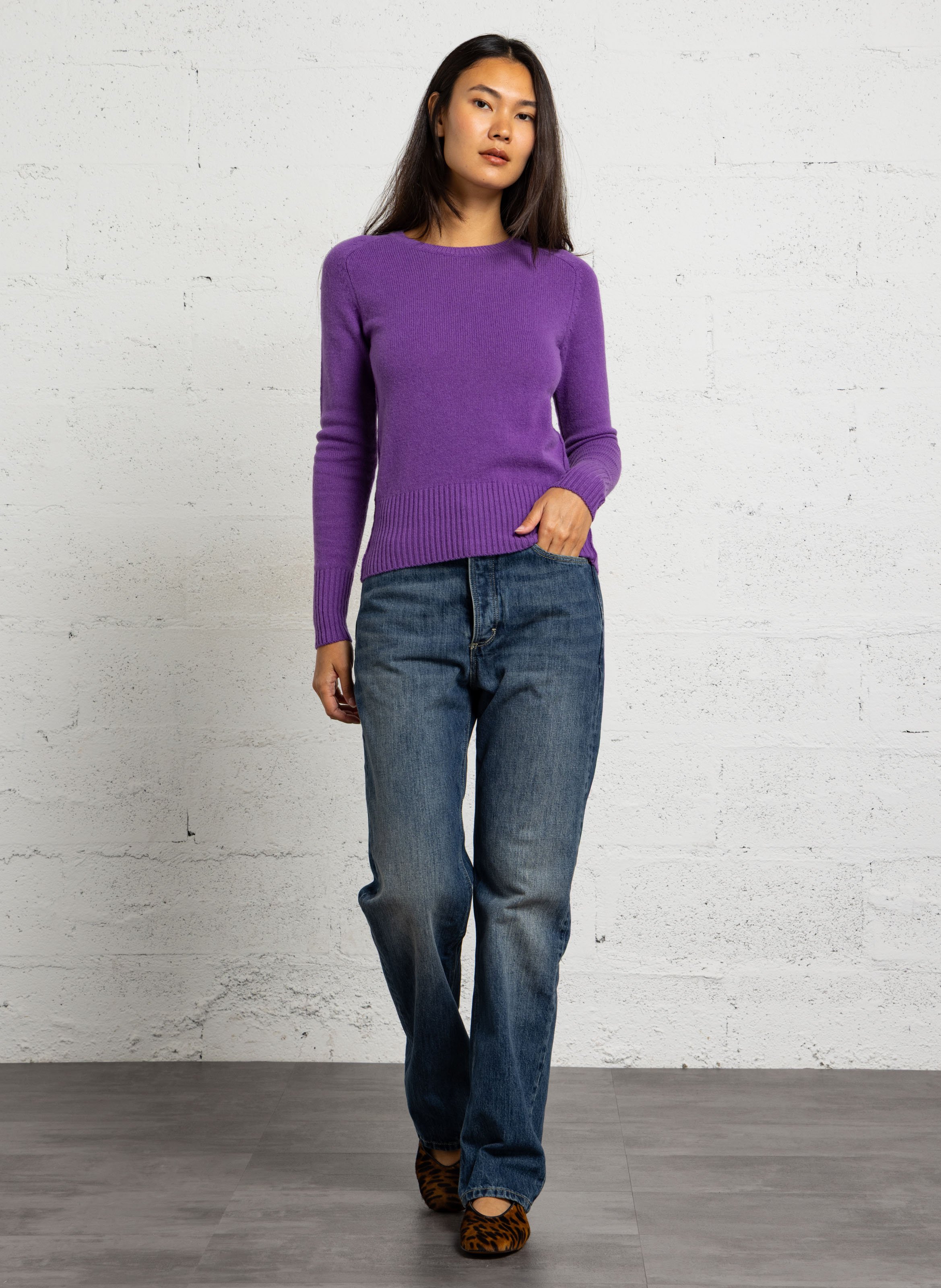 Straight Cut Jeans aus Bio-Baumwolle SOEUR Blau