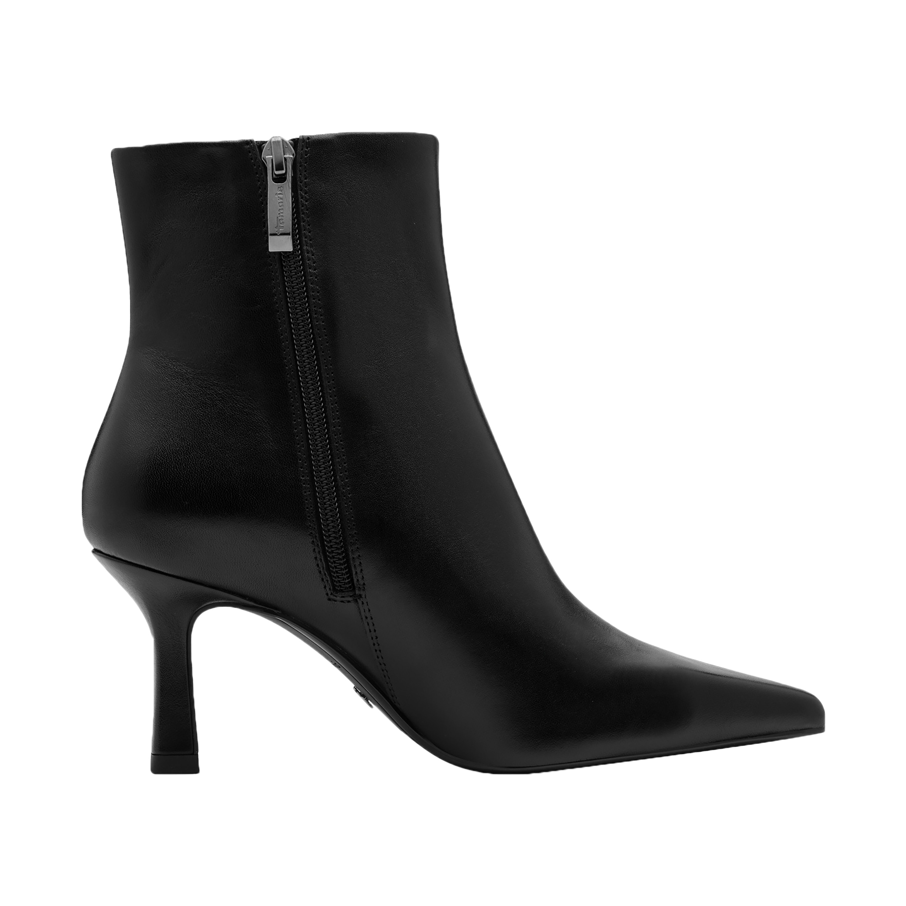 Leather heeled ankle boot TAMARIS Black