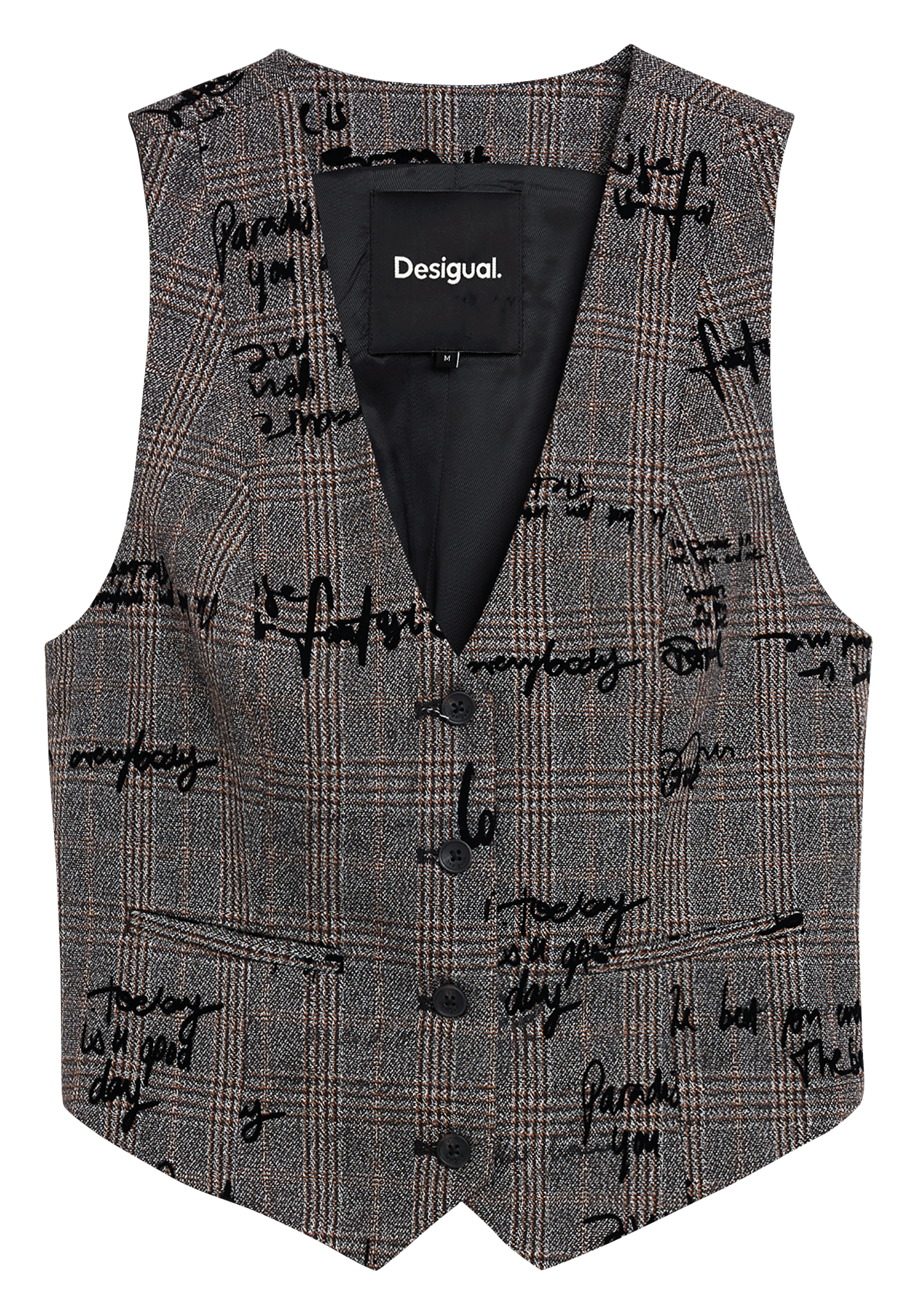 Veste sans manches à motif DESIGUAL Noir