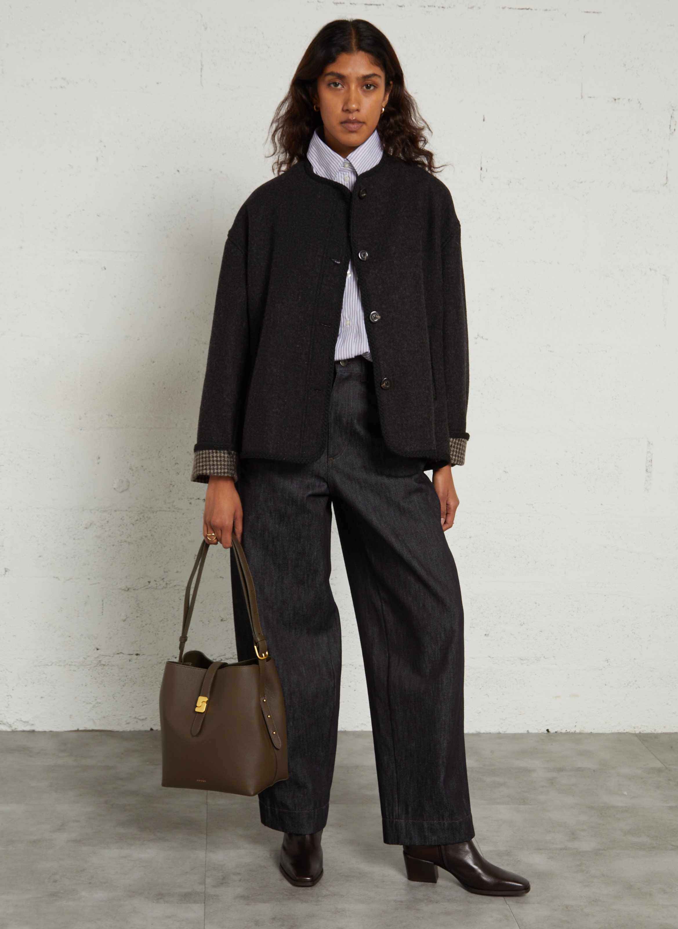 Oversized cotton shirt SOEUR Blue