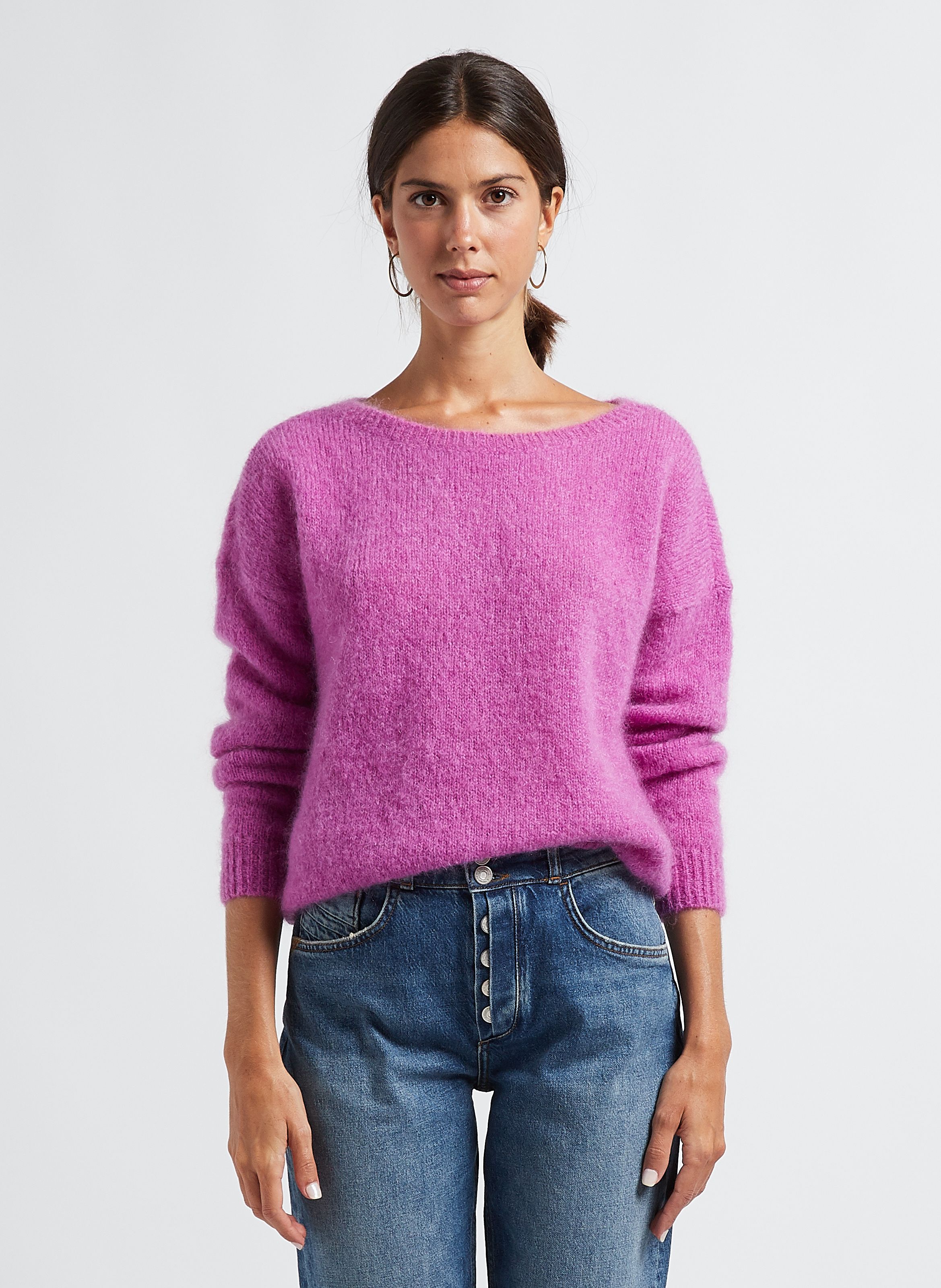 Pull Col Bateau En Kid Mohair M lang Bene Crush Des Petits Hauts