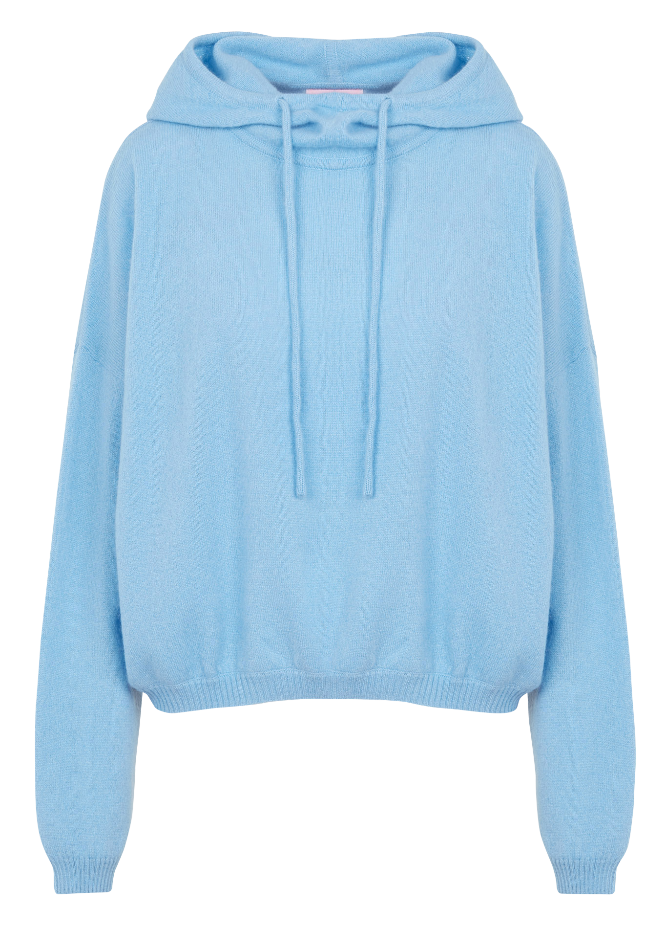 High-neck straight-cut cashmere sweater CRUSH Blue
