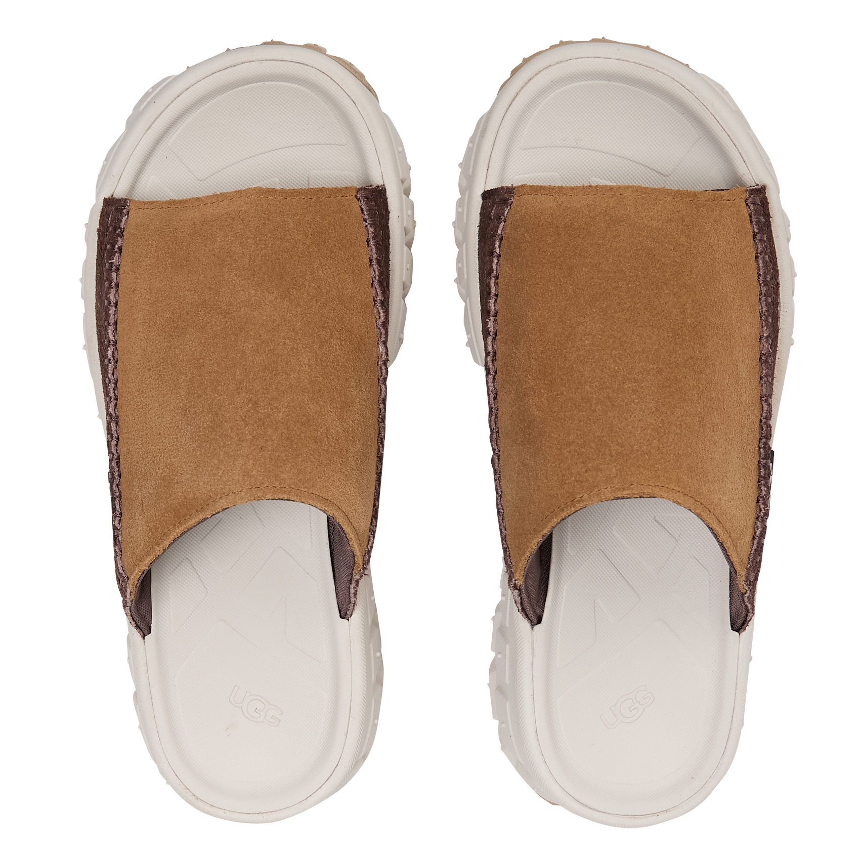 Mules compensées en cuir  UGG Marron