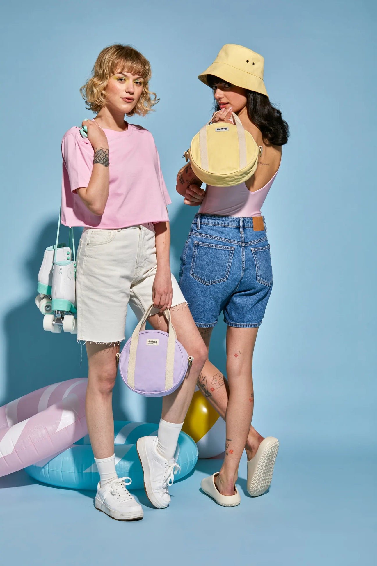 Cotton handbag HINDBAG Purple