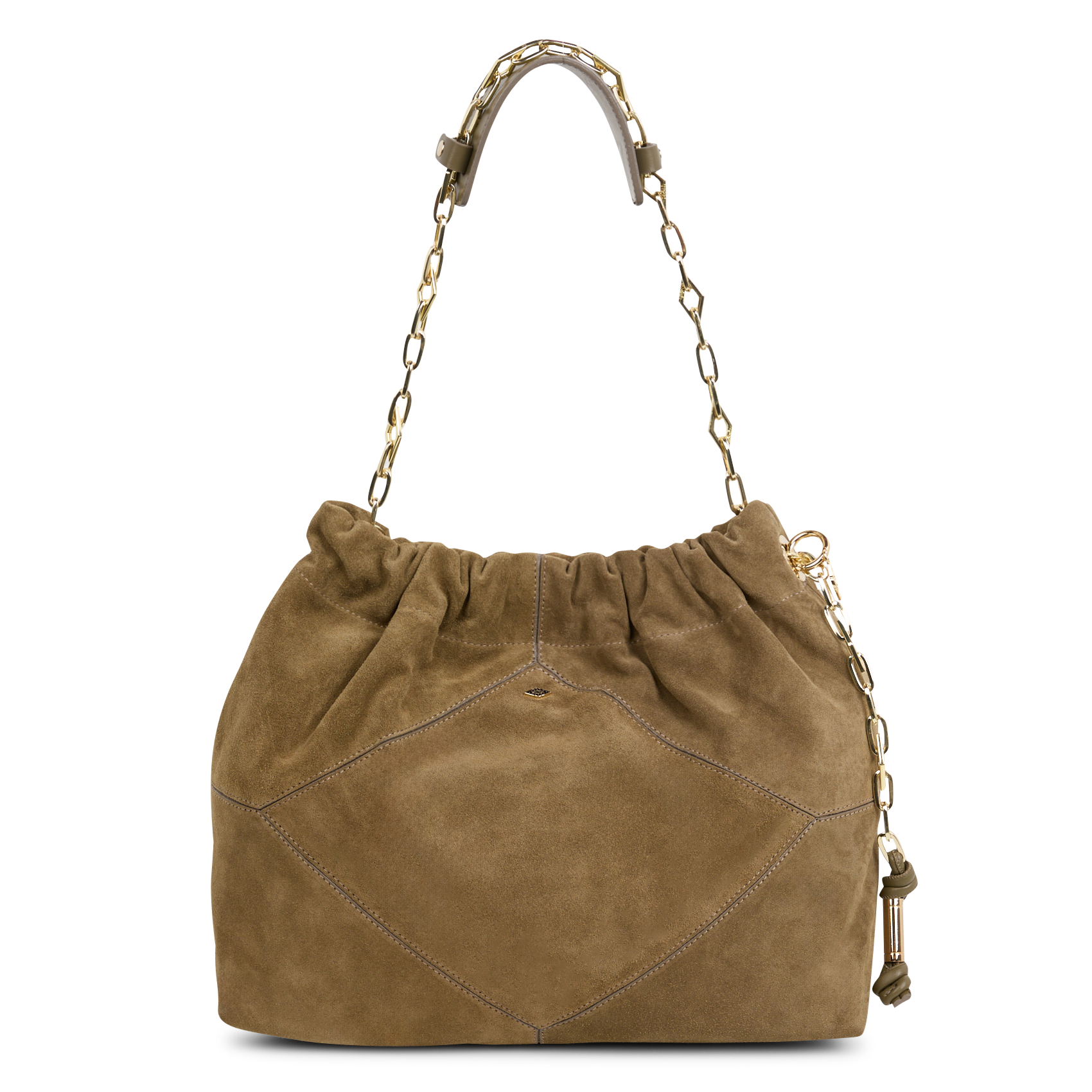 Schoudertas tote van suède leer BA&SH