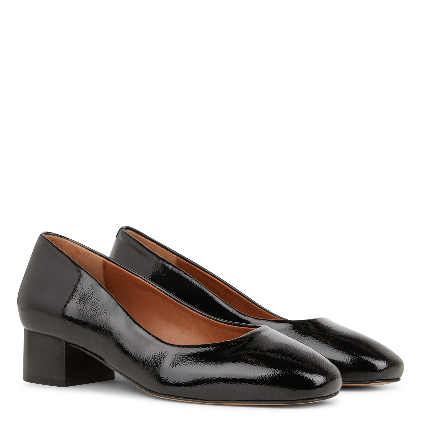 Escarpins en cuir vernis BOBBIES Noir