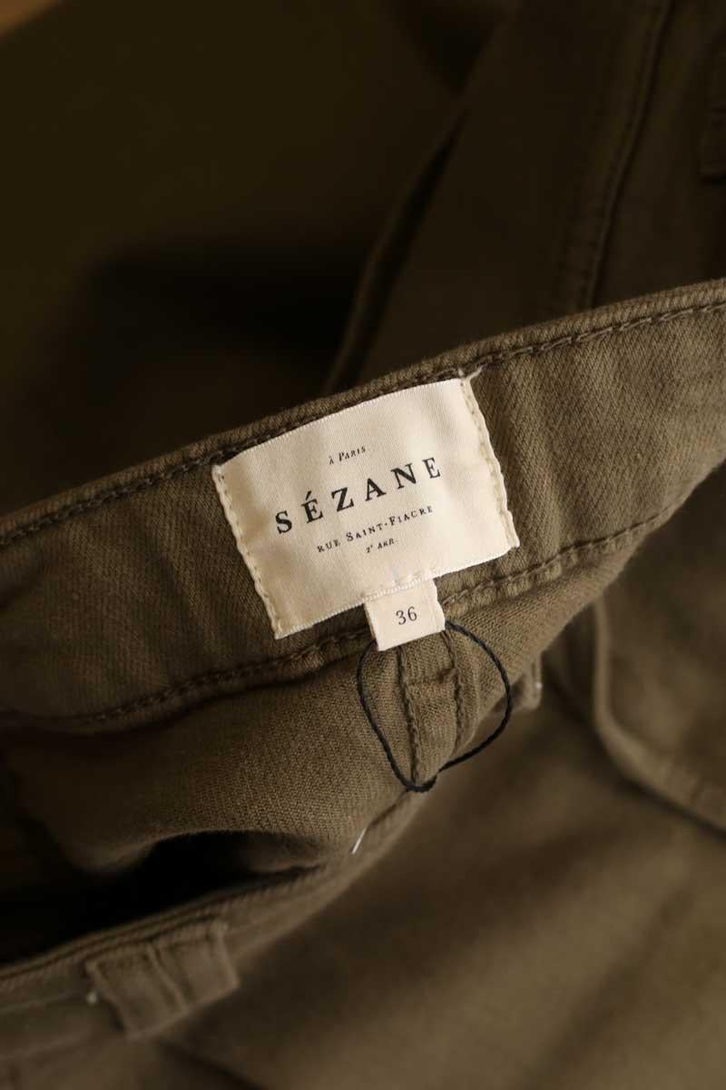 Cotton pants SEZANE - Seconde main Khaki