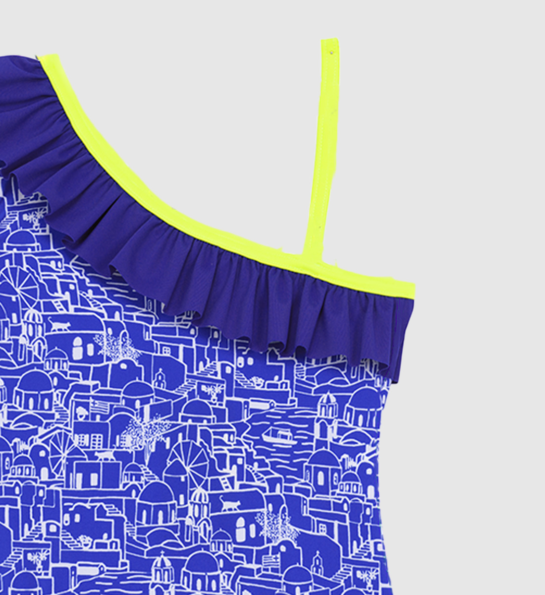 One-piece swimsuit - Folegandros GILI'S Blue