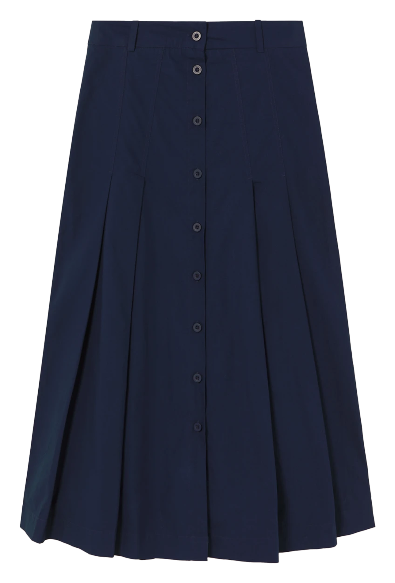 Jupe midi en coton THE TINY BIG SISTER Bleu