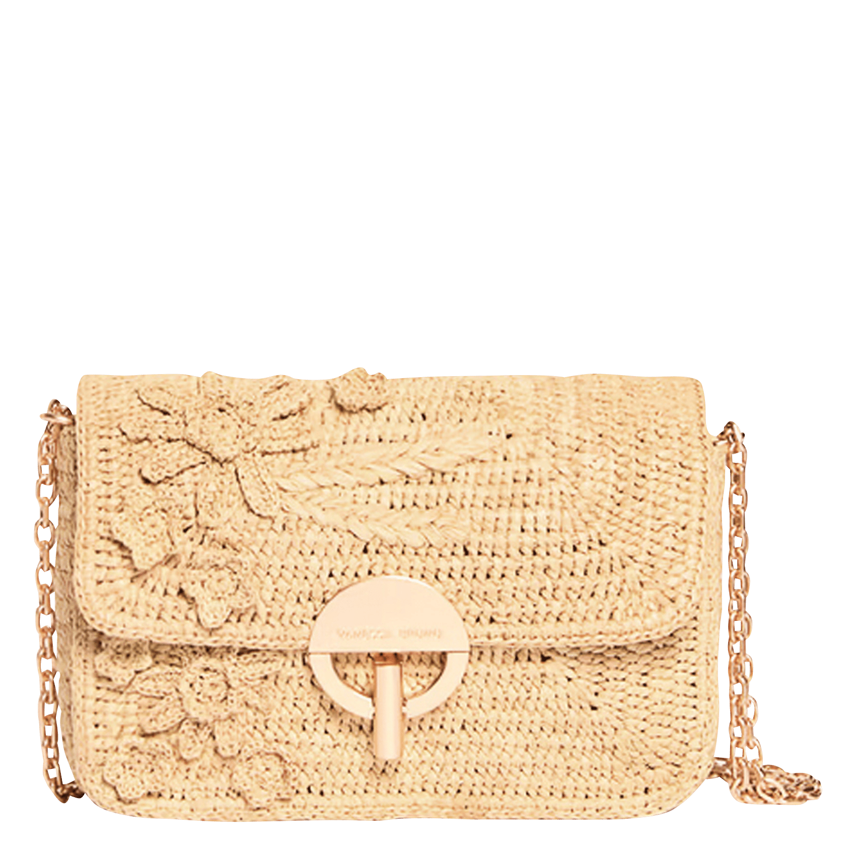 Sac bandoulière en raphia VANESSA BRUNO Beige