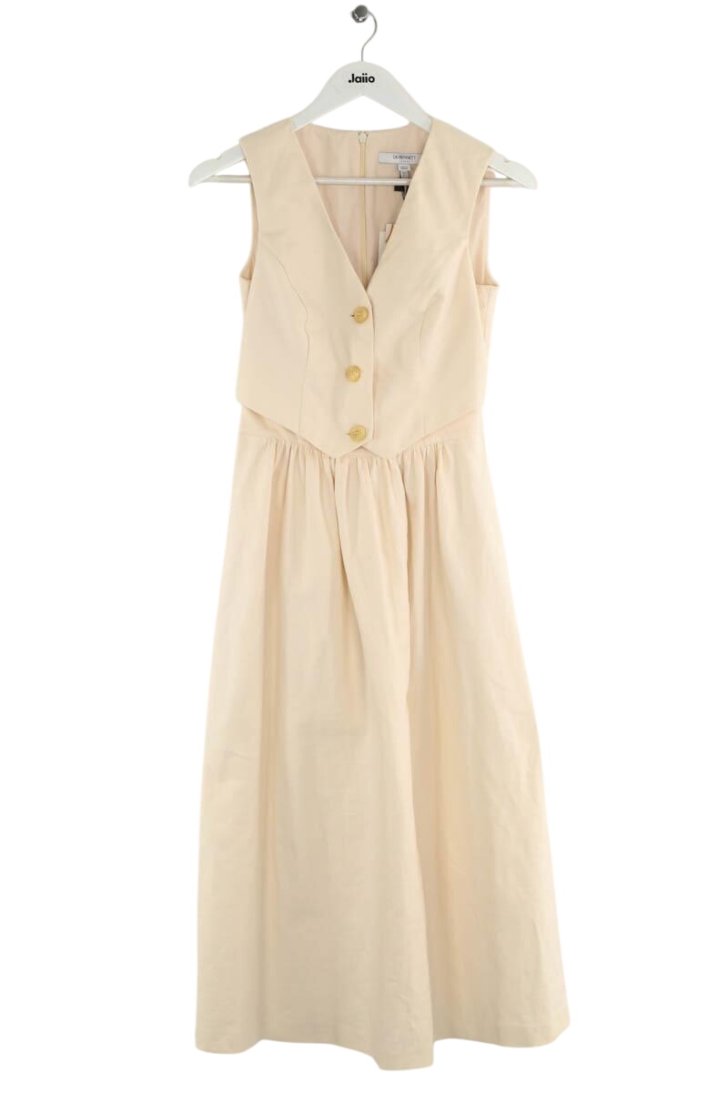 Cotton dress LK BENNETT - Seconde Main Beige
