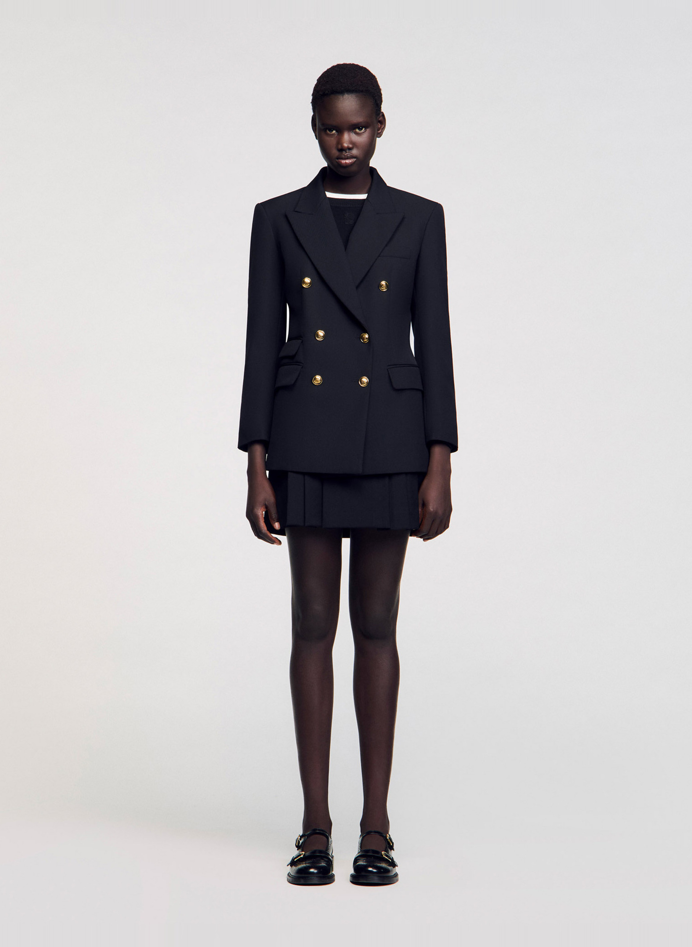 Veste tailleur cintrée SANDRO Noir