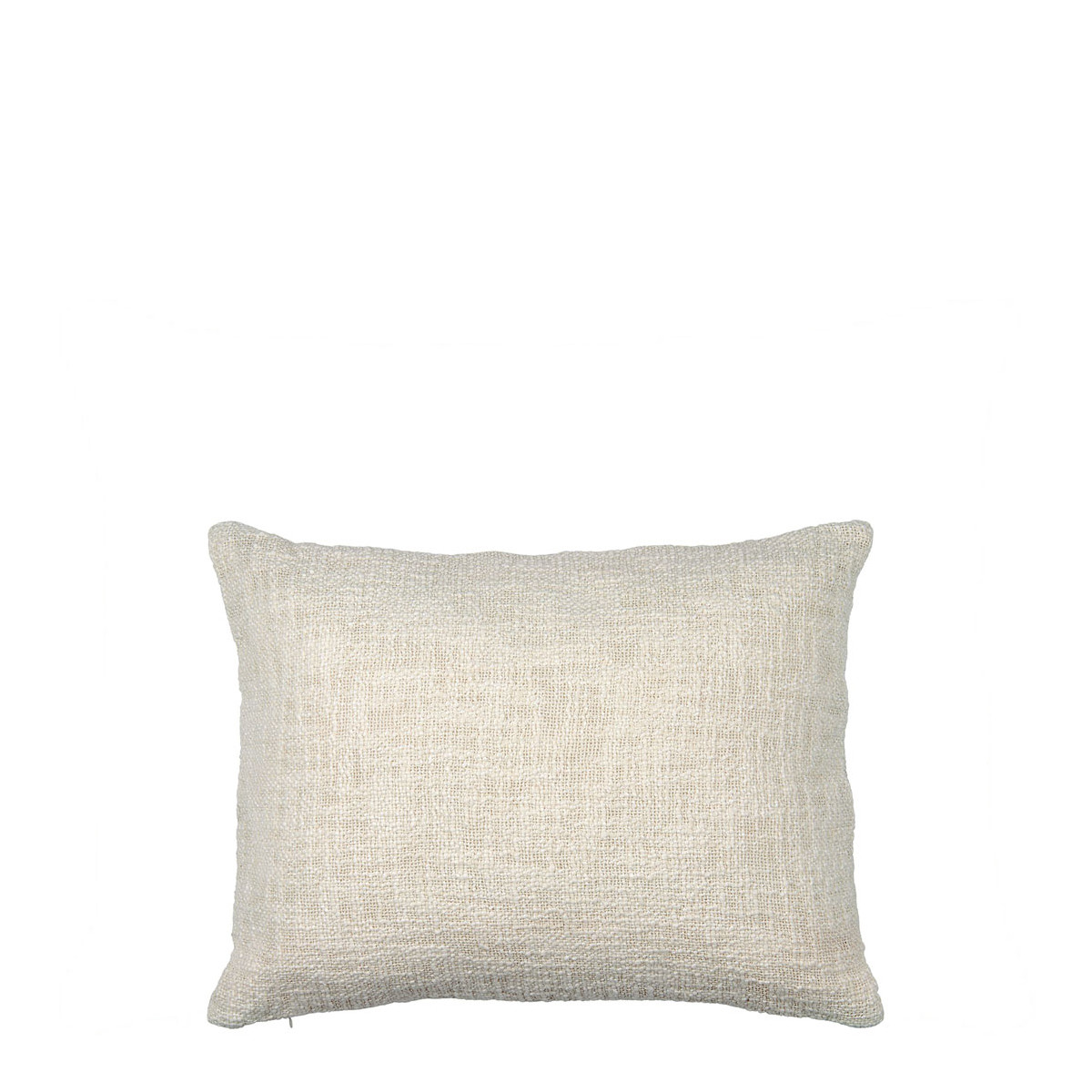 Embroidered polycotton cushion cover BLANC D'IVOIRE Multicolored