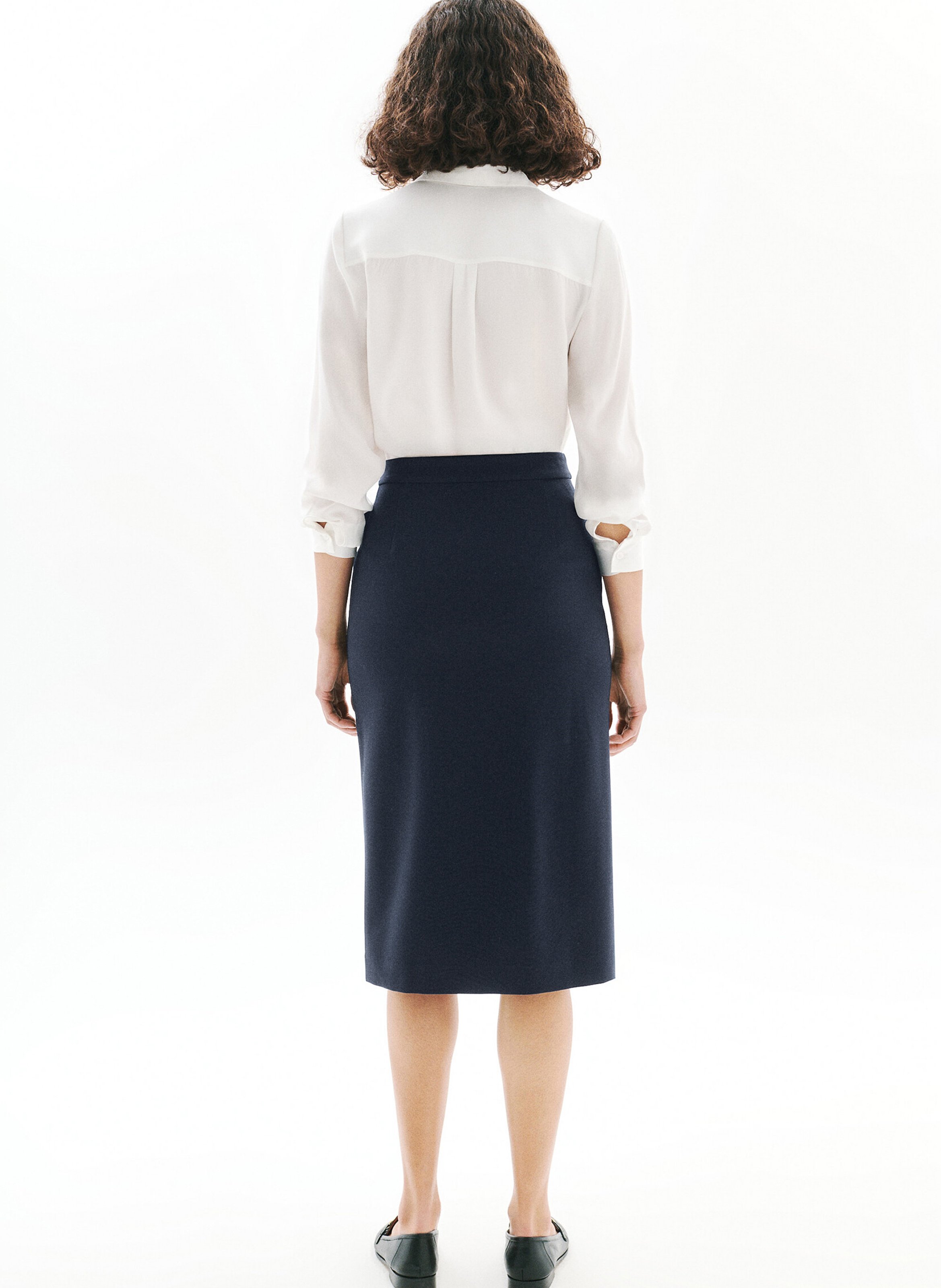 Midi wrap skirt CAROLL Blue