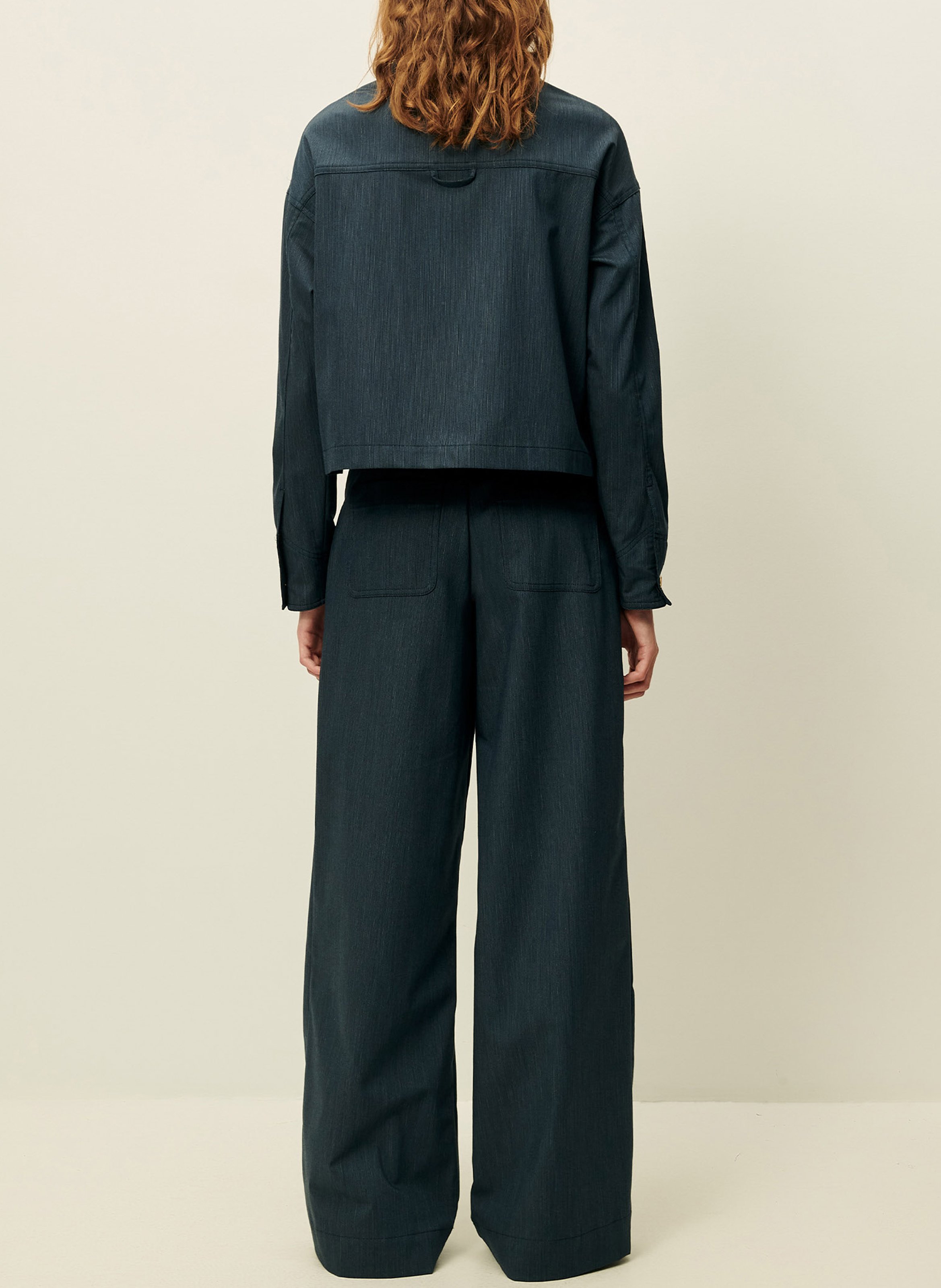 Pantalon large  SESSUN Bleu