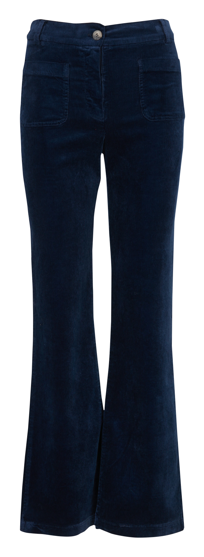 Cotton-blend bell bottom pants LA FEE MARABOUTEE Blue