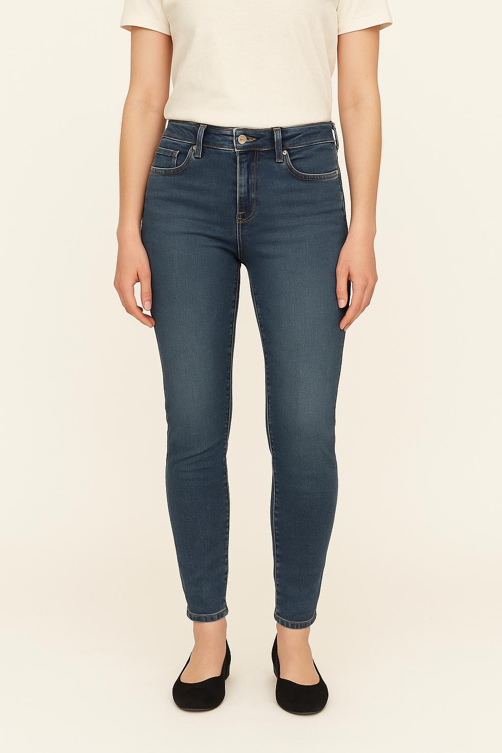 Cropped slim jeans with studs LEVI'S - Seconde main Blue