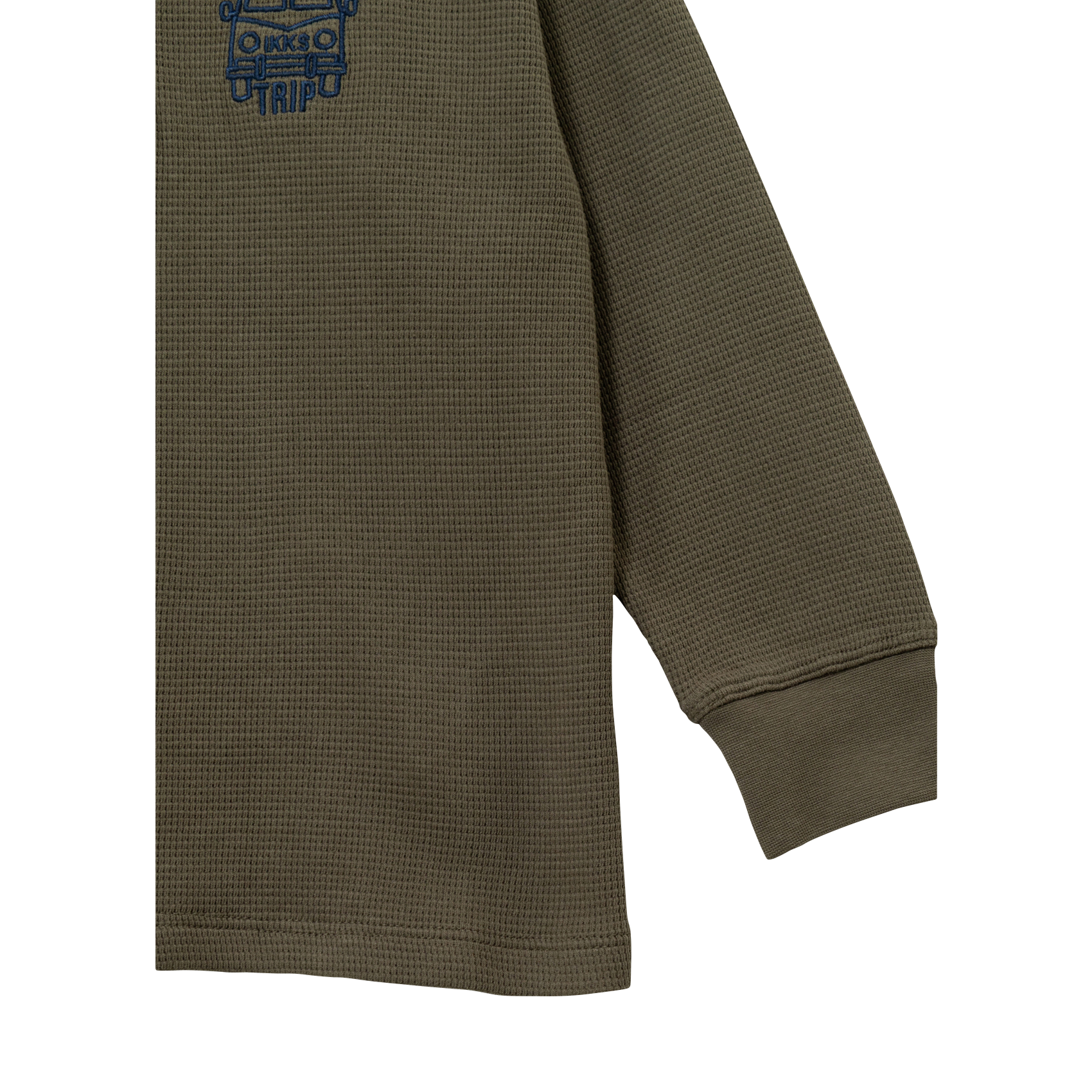 T-Shirt mit Stickereien im Bienenwabenmuster IKKS JUNIOR Khaki