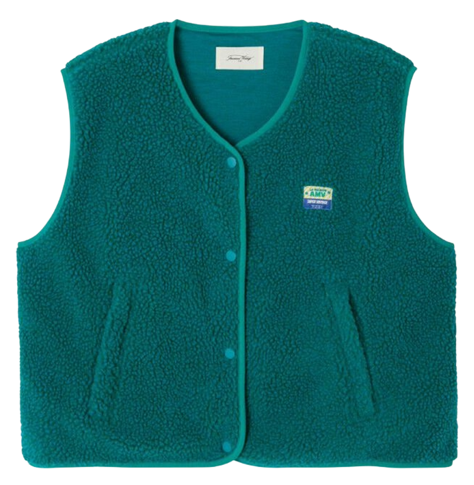 Gilet col rond molletonné sans manches HOKTOWN Menthol