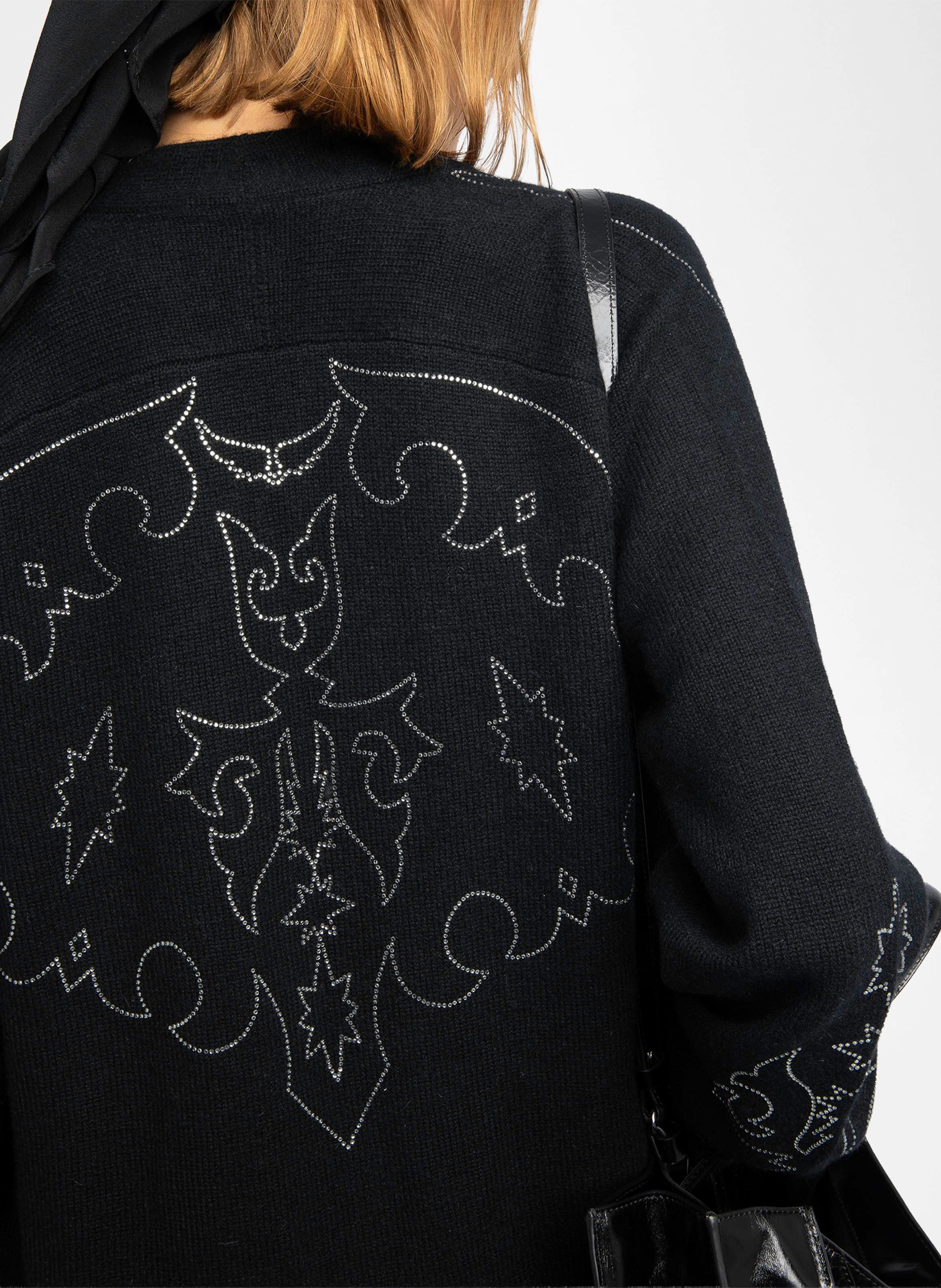 Kaschmir-Strickjacke mit V-Ausschnitt ZADIG&VOLTAIRE Schwarz