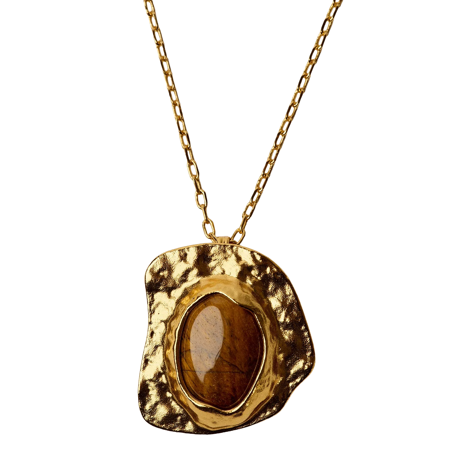 Mixed recycled brass necklace SESSUN Red