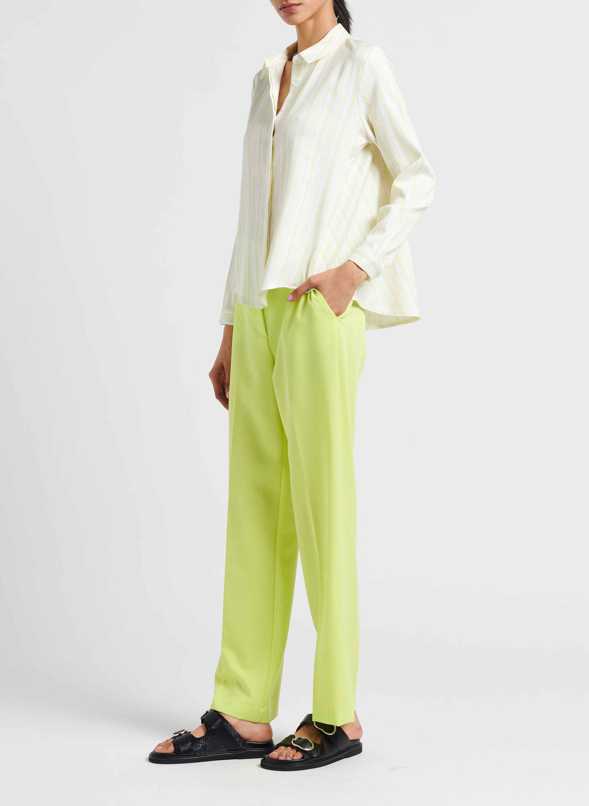 Flowing straight-leg pants IMPERIAL Yellow