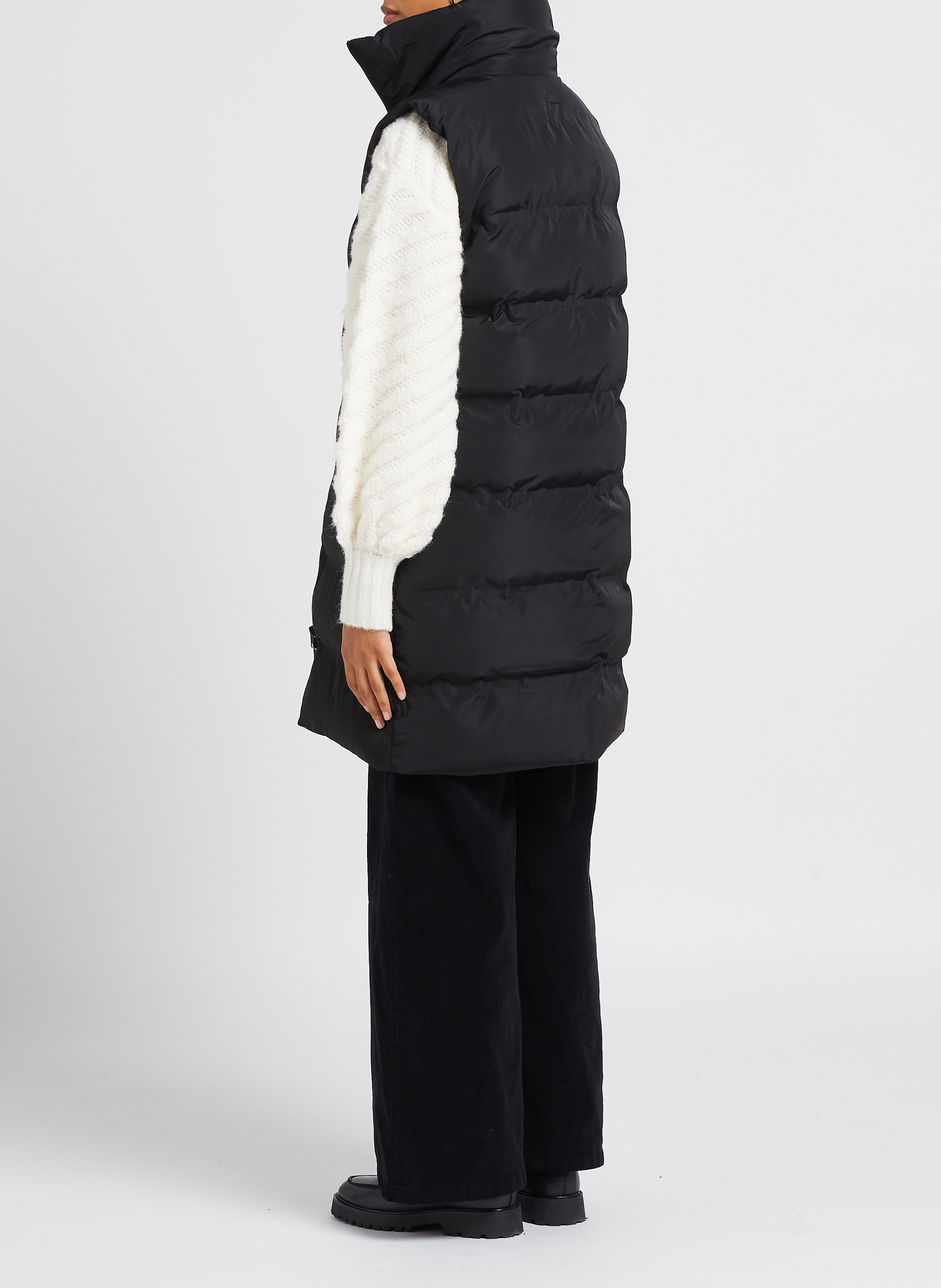 Doudoune droite à col montant MOSS COPENHAGEN Noir