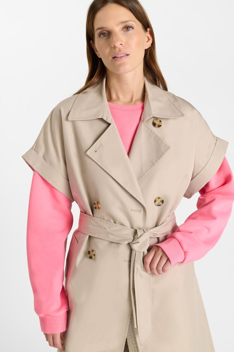 Sleeveless jacket LE TEMPS DES CERISES Beige